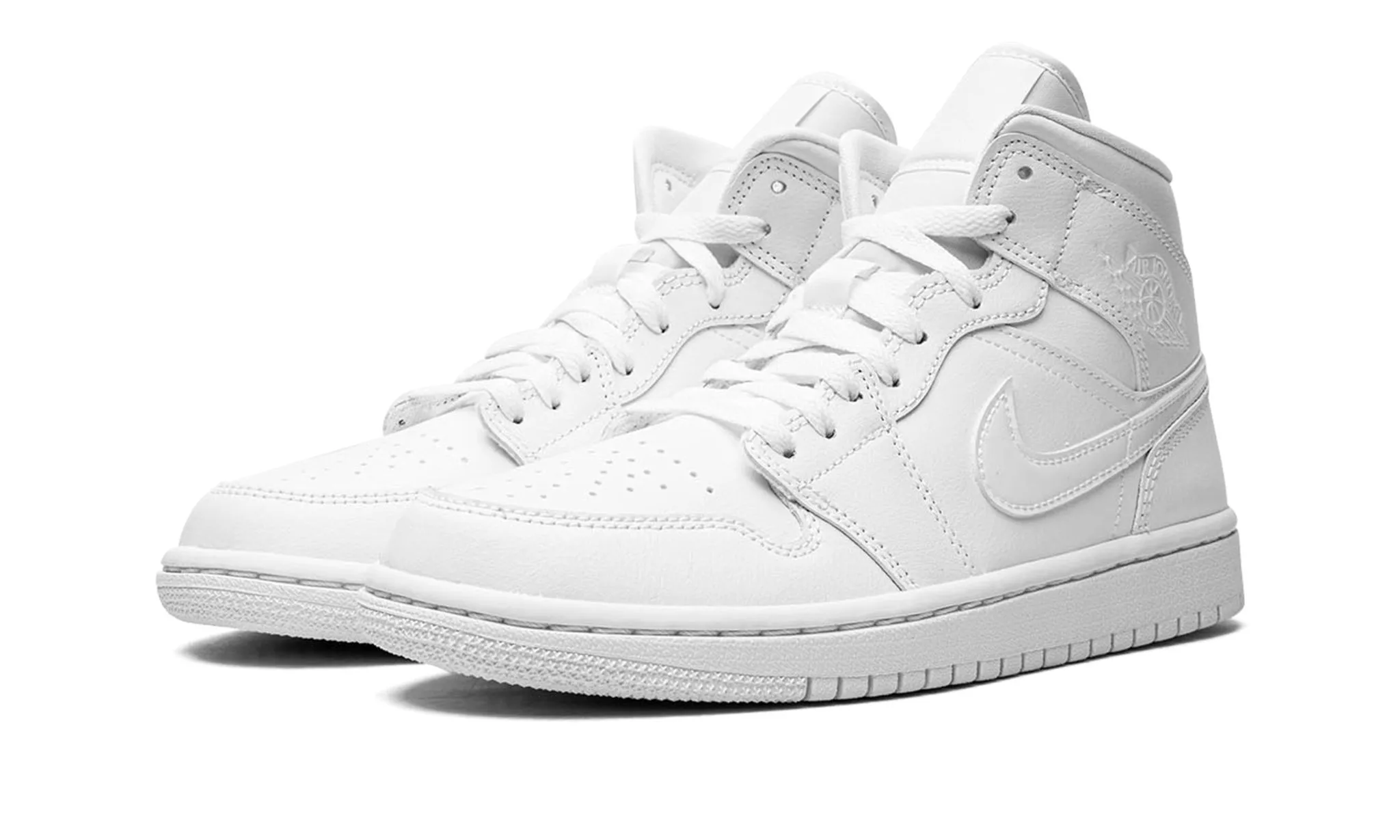 Midday Style Wmns Air Jordan Mid 'Triple White' 2022