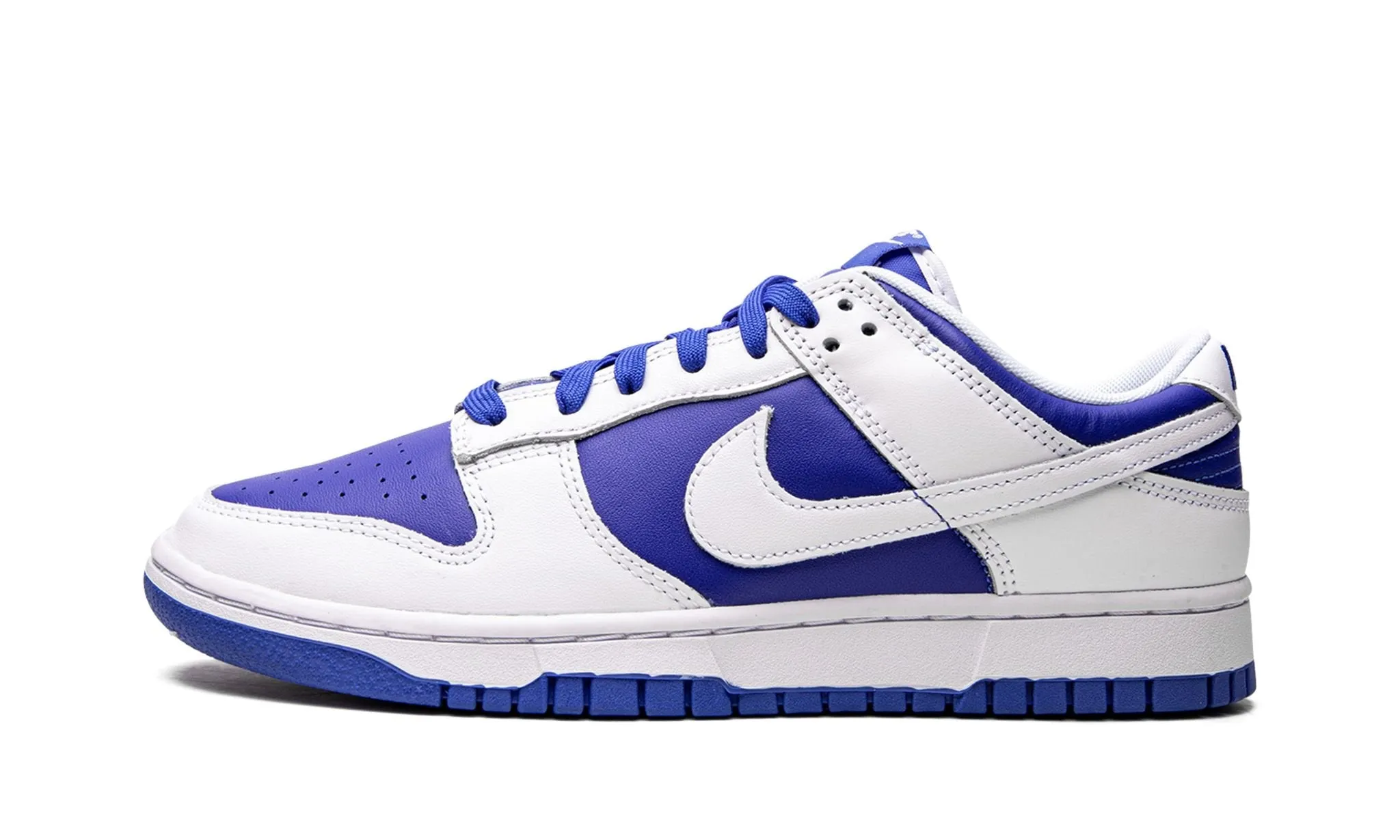 Nike Dunk Low "Racer Blue White" Slide Step