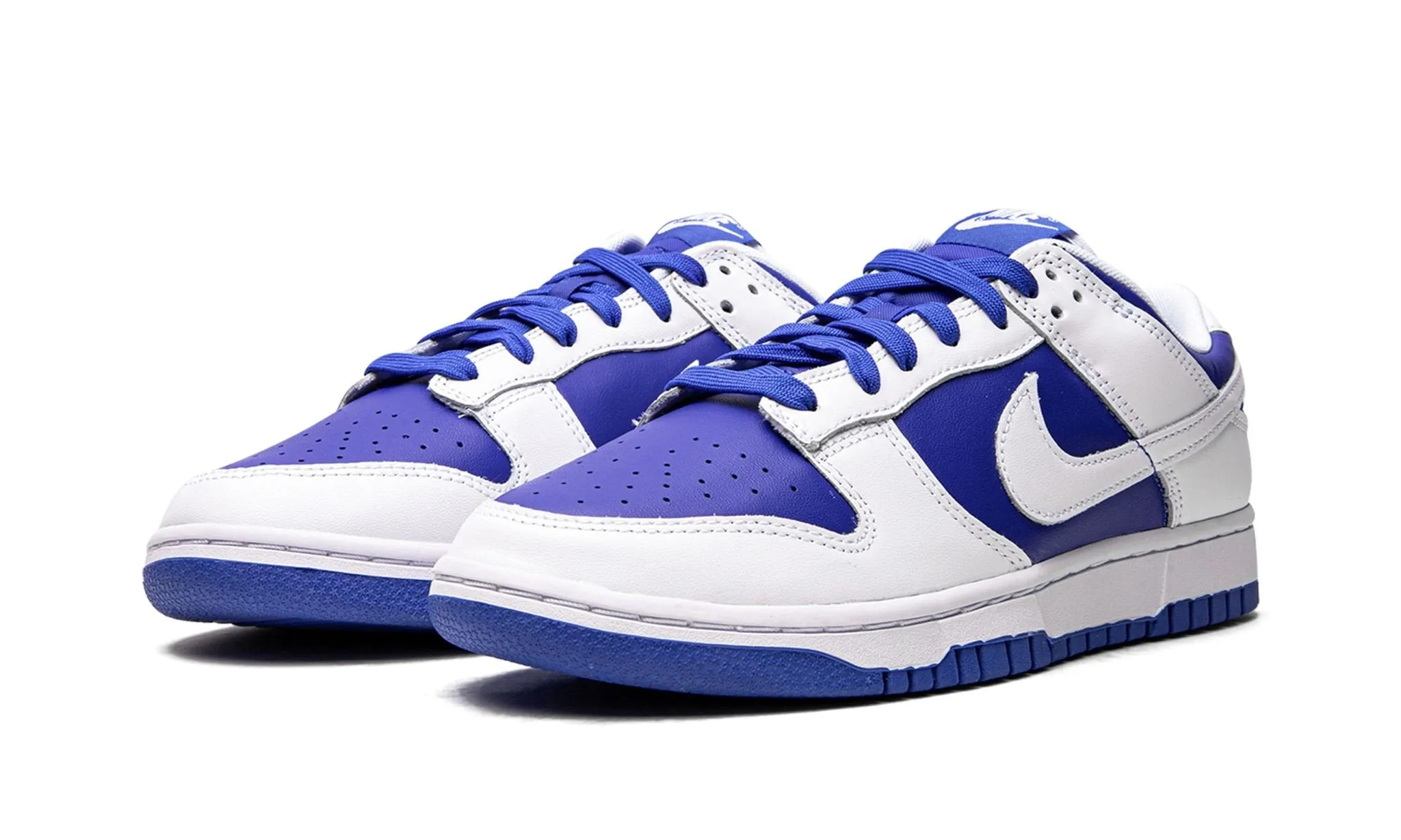 Nike Dunk Low "Racer Blue White" Sunset Walk Style Upgrade