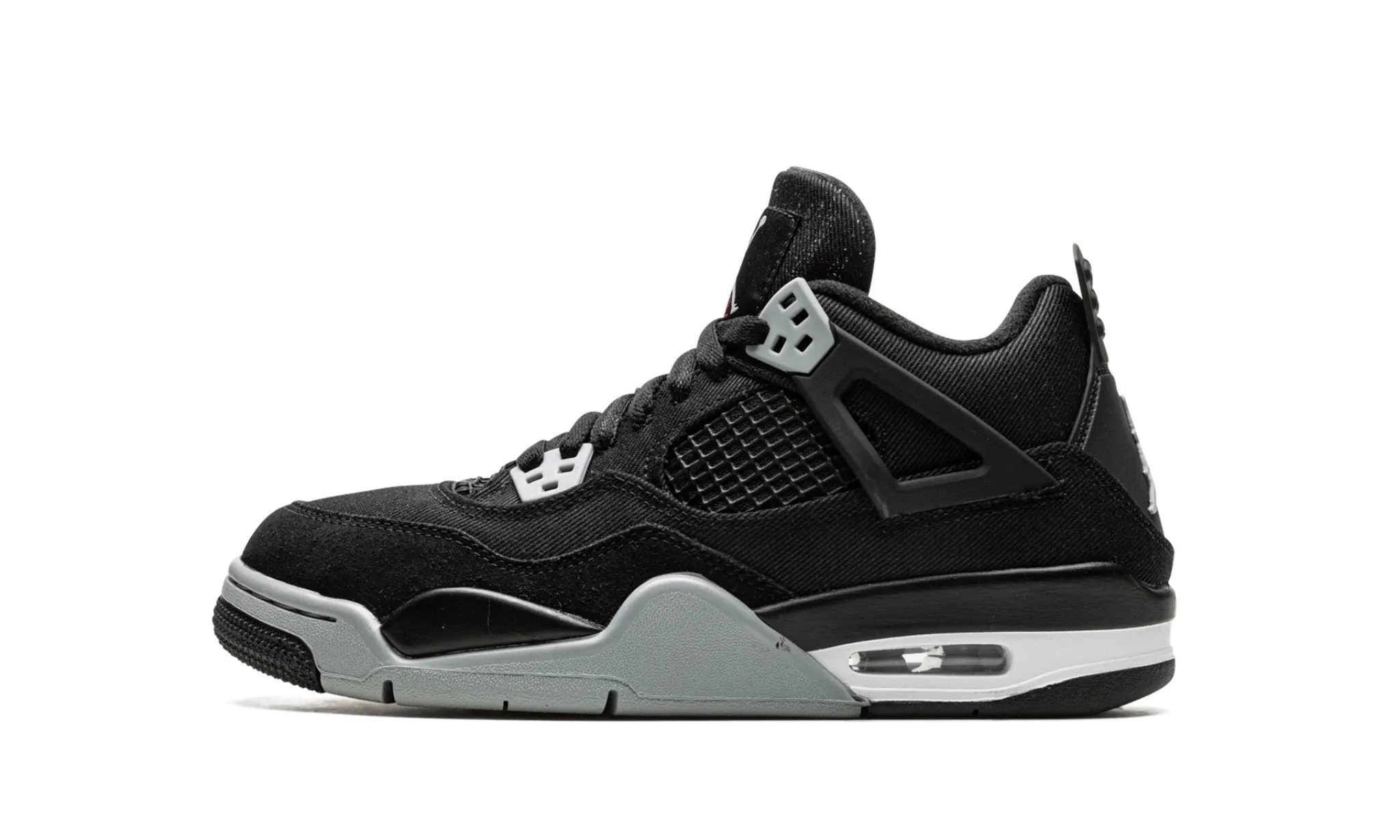 Style Flow Path Jog Jordan 4 Retro "Black Canvas" Grade School