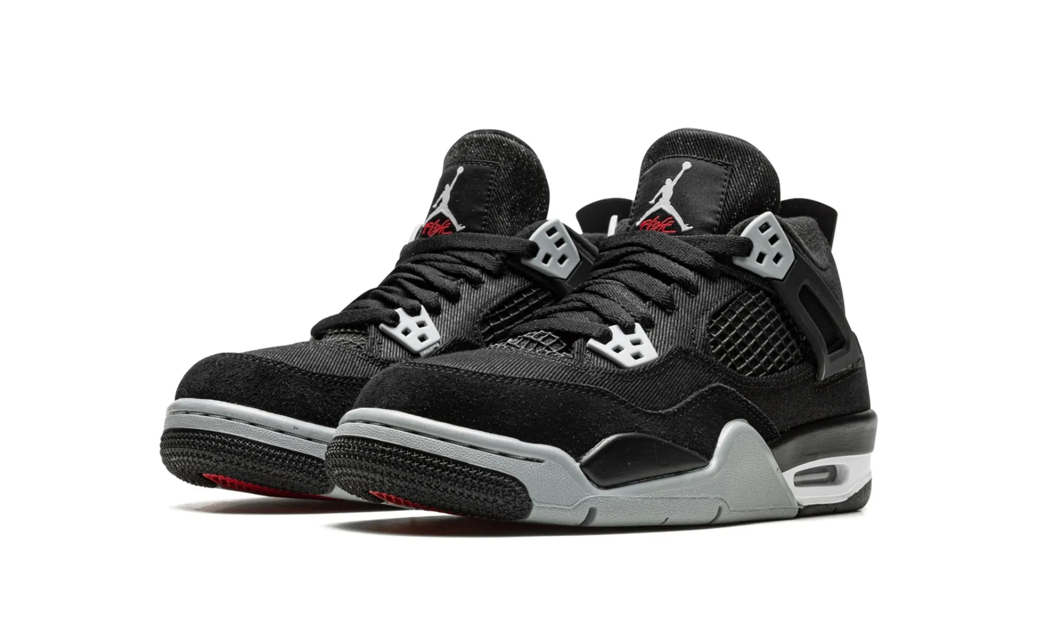 Hike Club Jordan 4 Retro "Black Canvas" Grade School