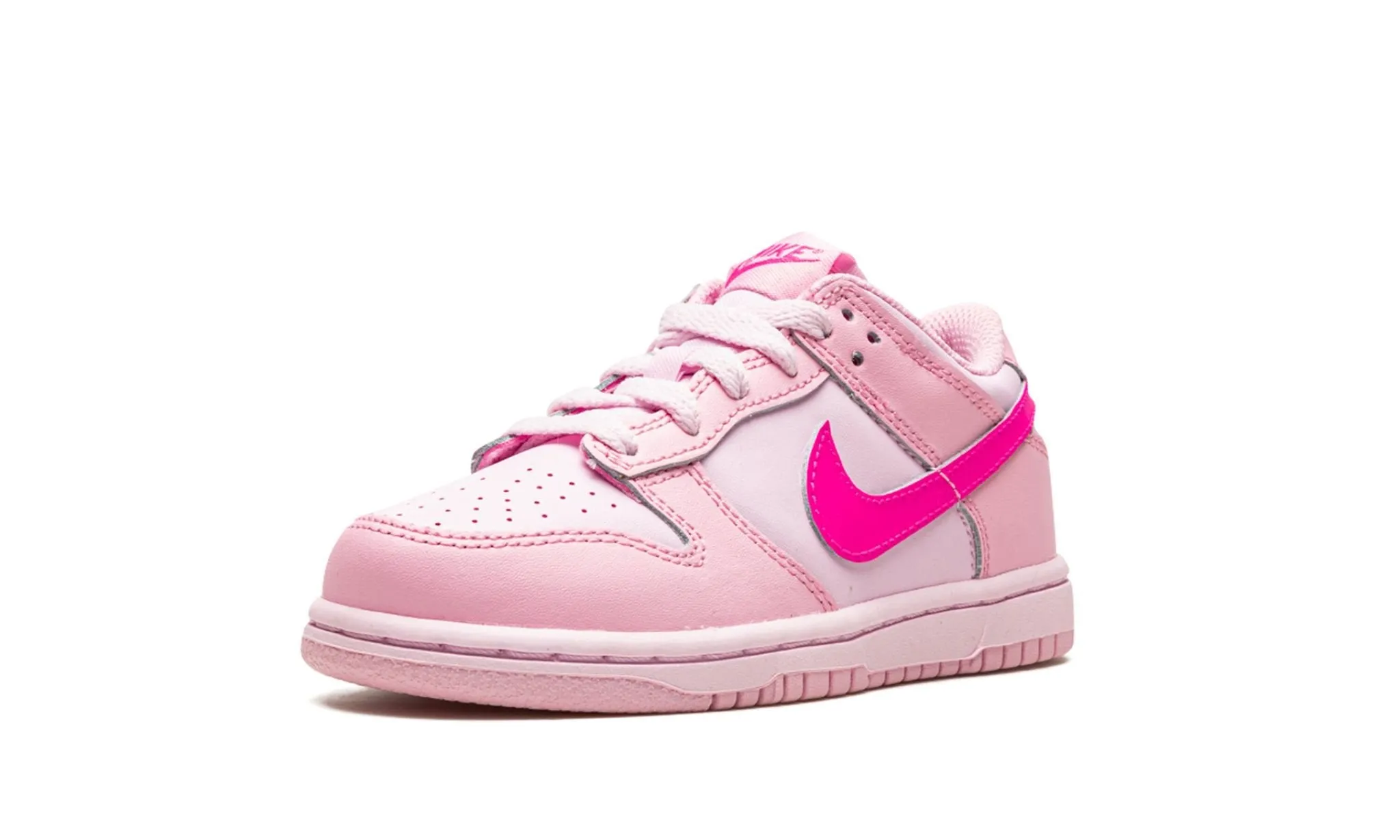Treaded Sole Urban Outfit Nike Dunk Low Retro "Triple Pink" Toddler