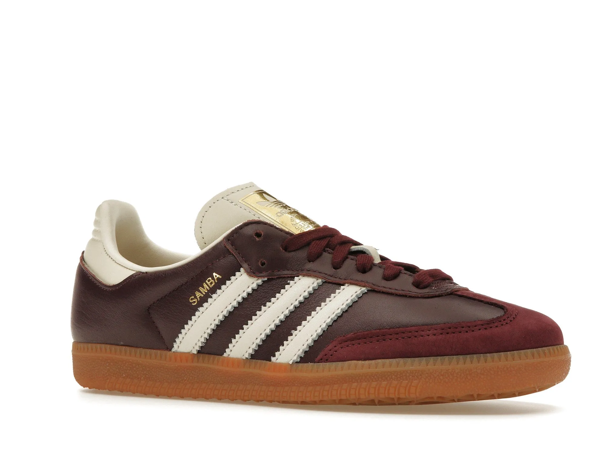 Walkable Comfort adidas Samba OG Maroon Gold Metallic