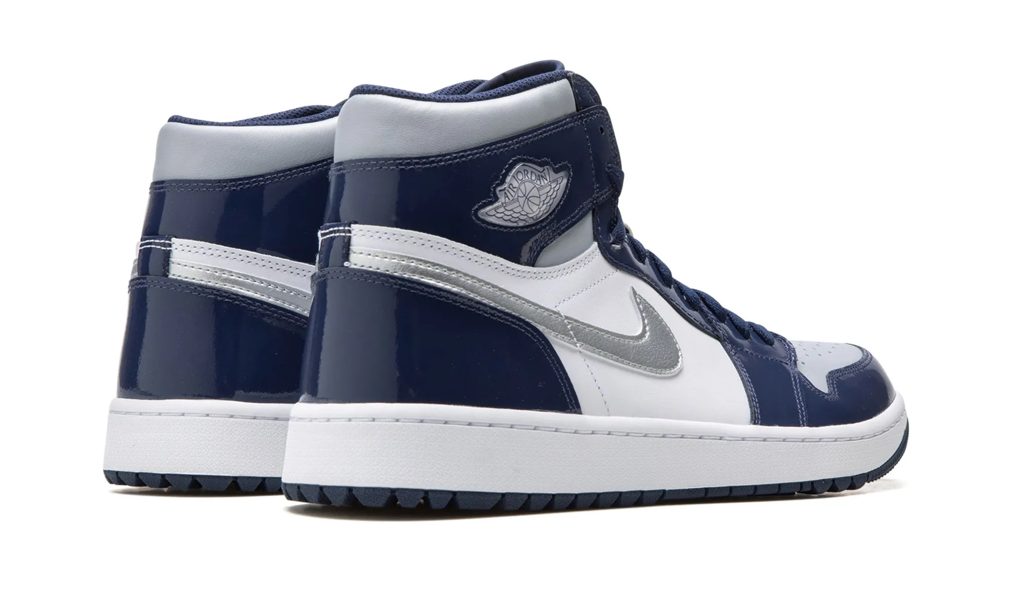 Air Jordan 1 Retro High Golf Patent Midnight Navy Pointed Toe