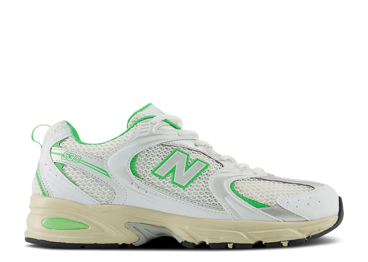 New Balance 530 White Palm Leaf Soft Lining Comfortable Style