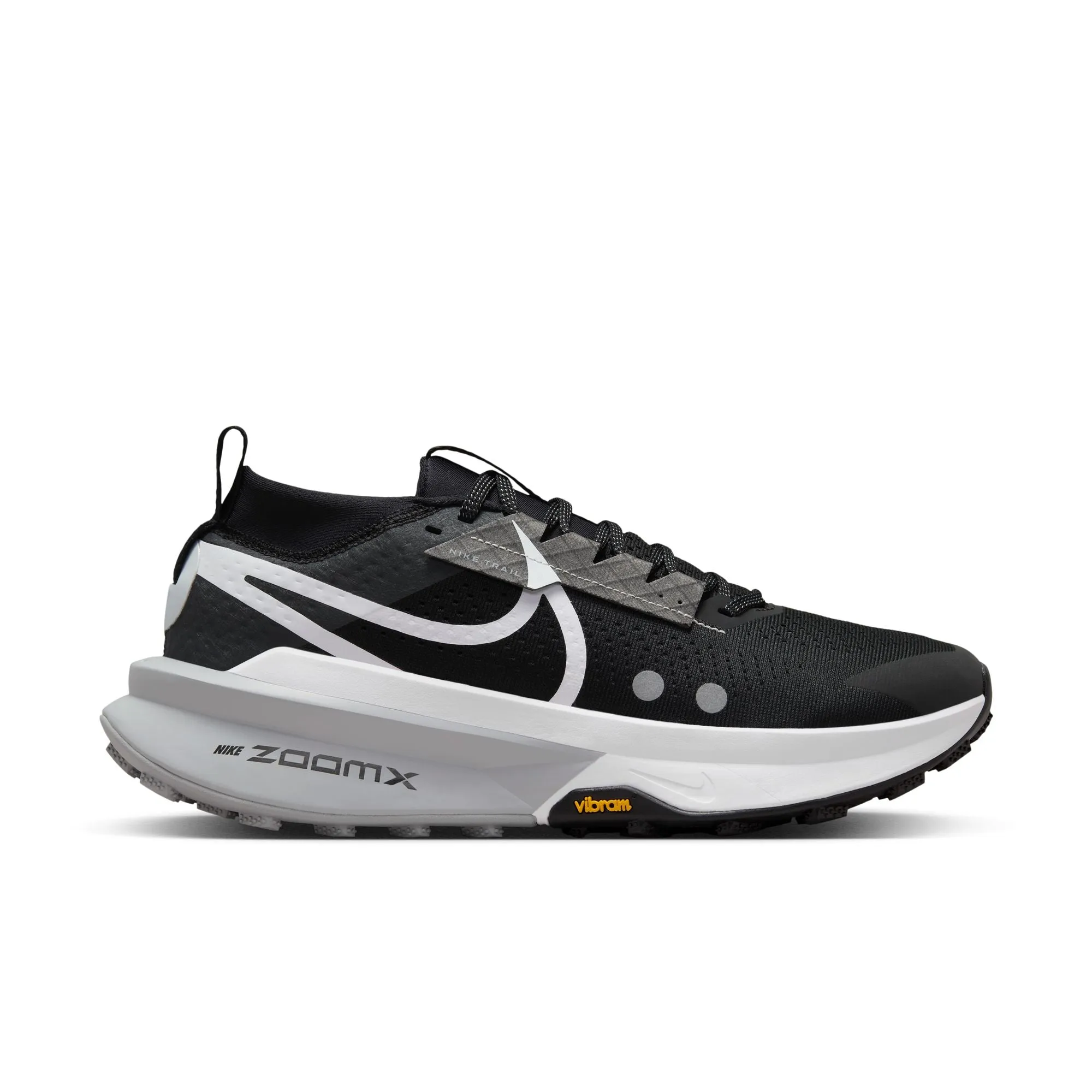 MEN'S ZEGAMA TRAIL 2 - D- 001 BLACK/WHITE-WOLF GREY speed drills padded collar comfort