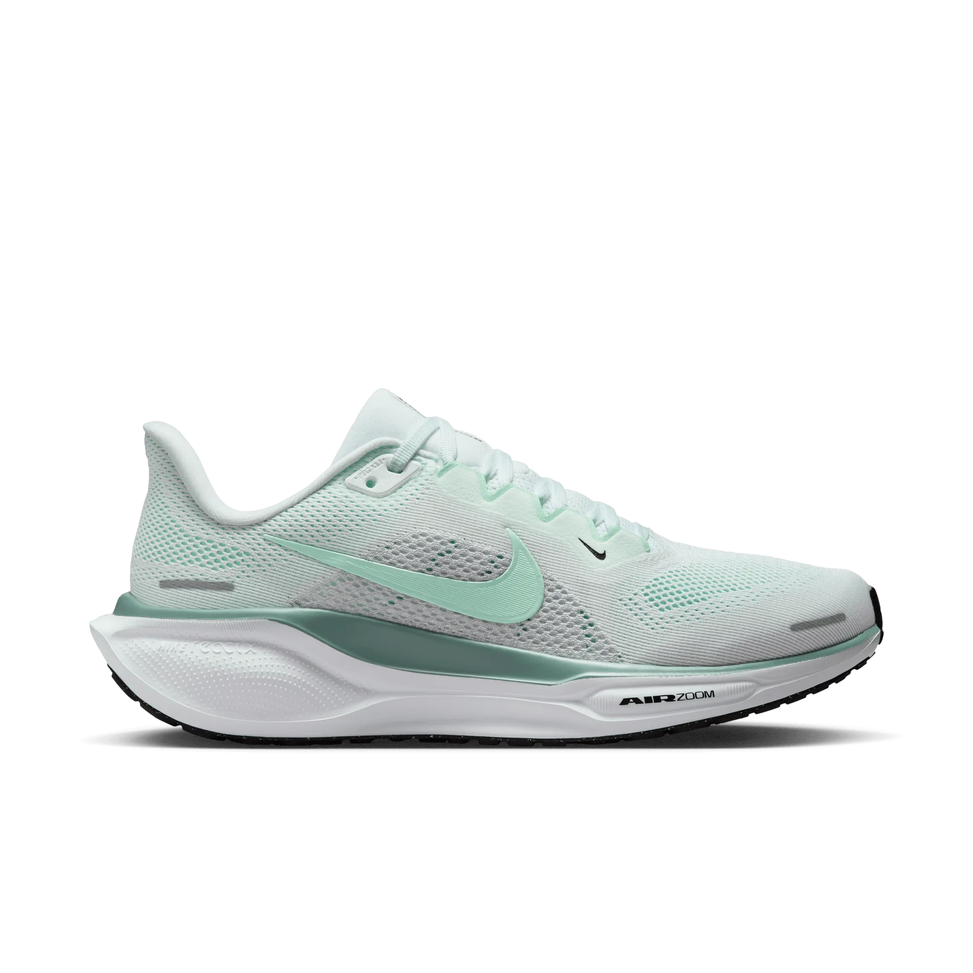 WOMEN'S PEGASUS 41 - B - 113 WHITE/MINT FOAM-PURE PLATINUM badminton player shoes running in a sinter terrace area shoes