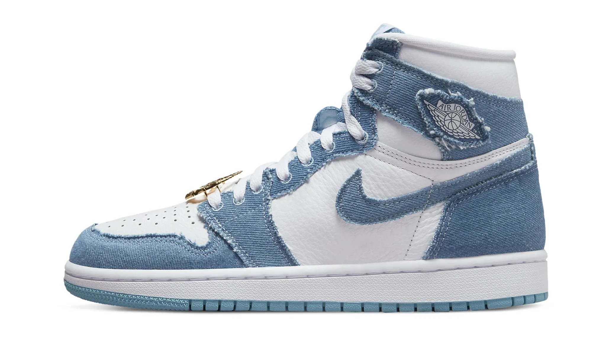 Wmns Air Jordan 1 Retro High OG Denim Free Walk Rock Step