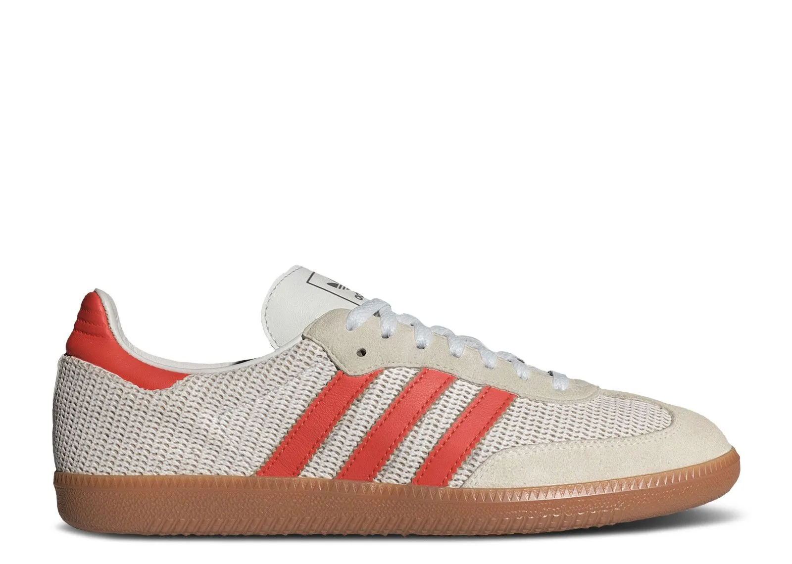 Adidas Samba OG Crystal White Preloved Red Hybrid Fit