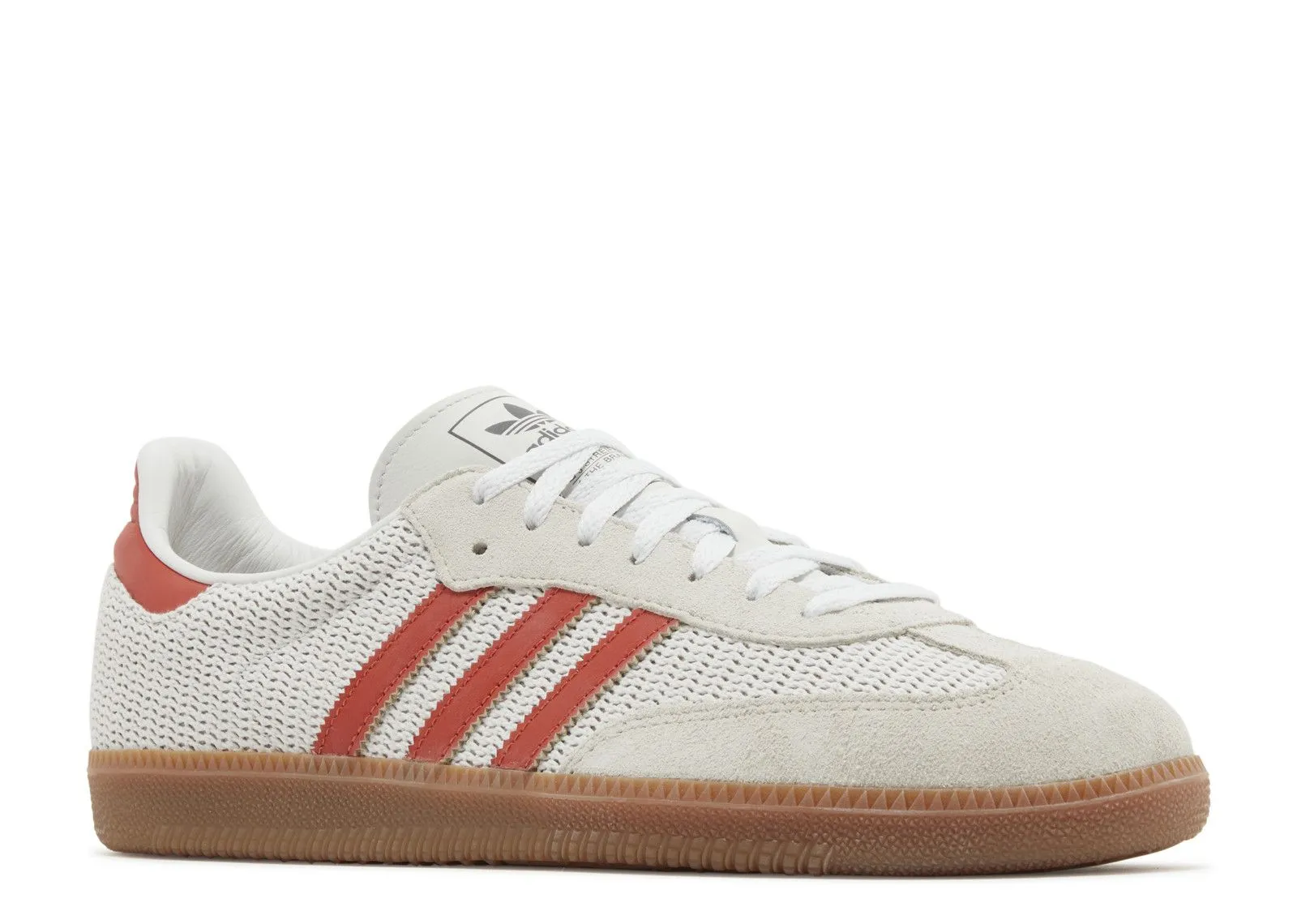 Suede Material Foot Motion Adidas Samba OG Crystal White Preloved Red