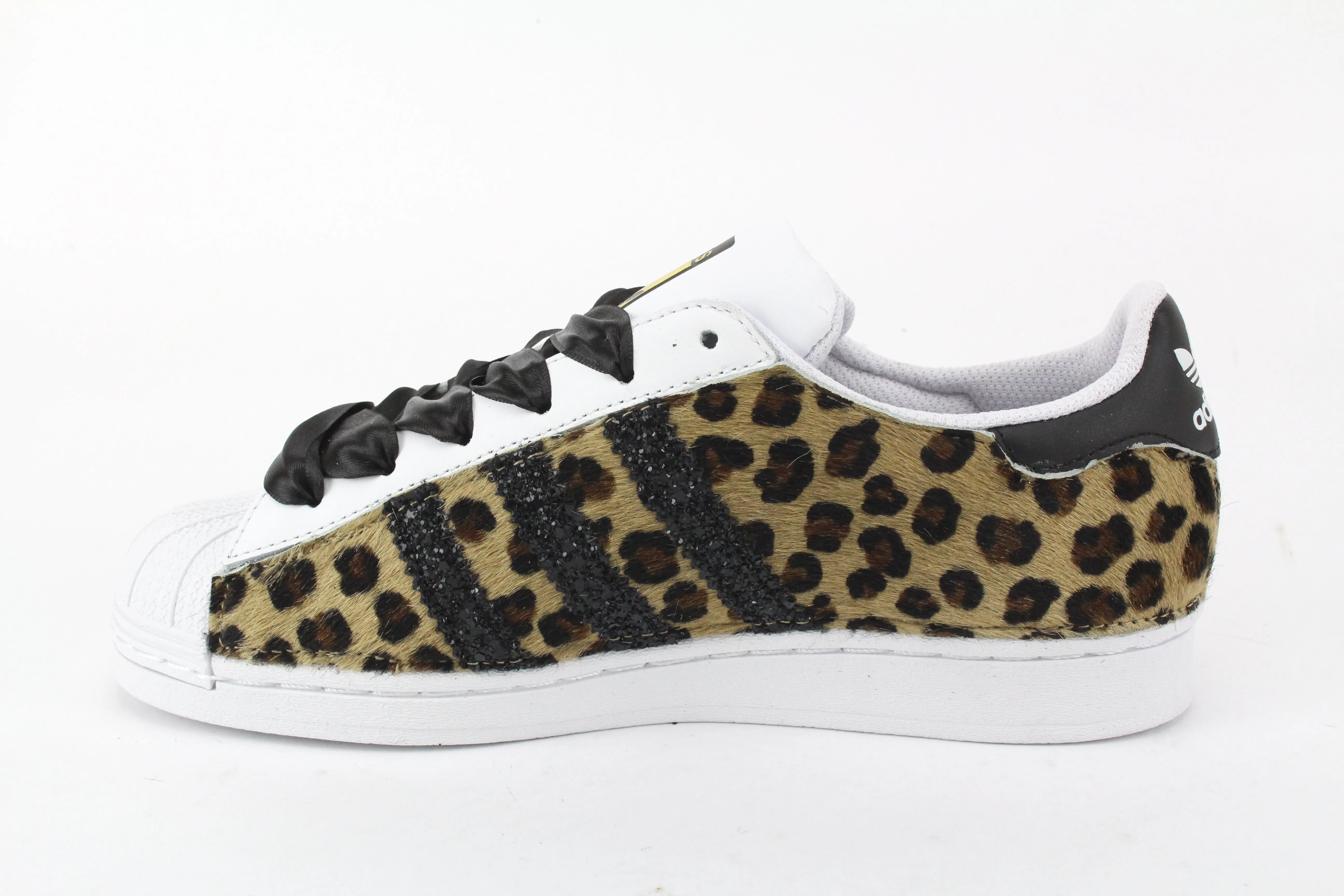 Adidas Superstar Total Maculate & Glitter Canvas Material Forest Path