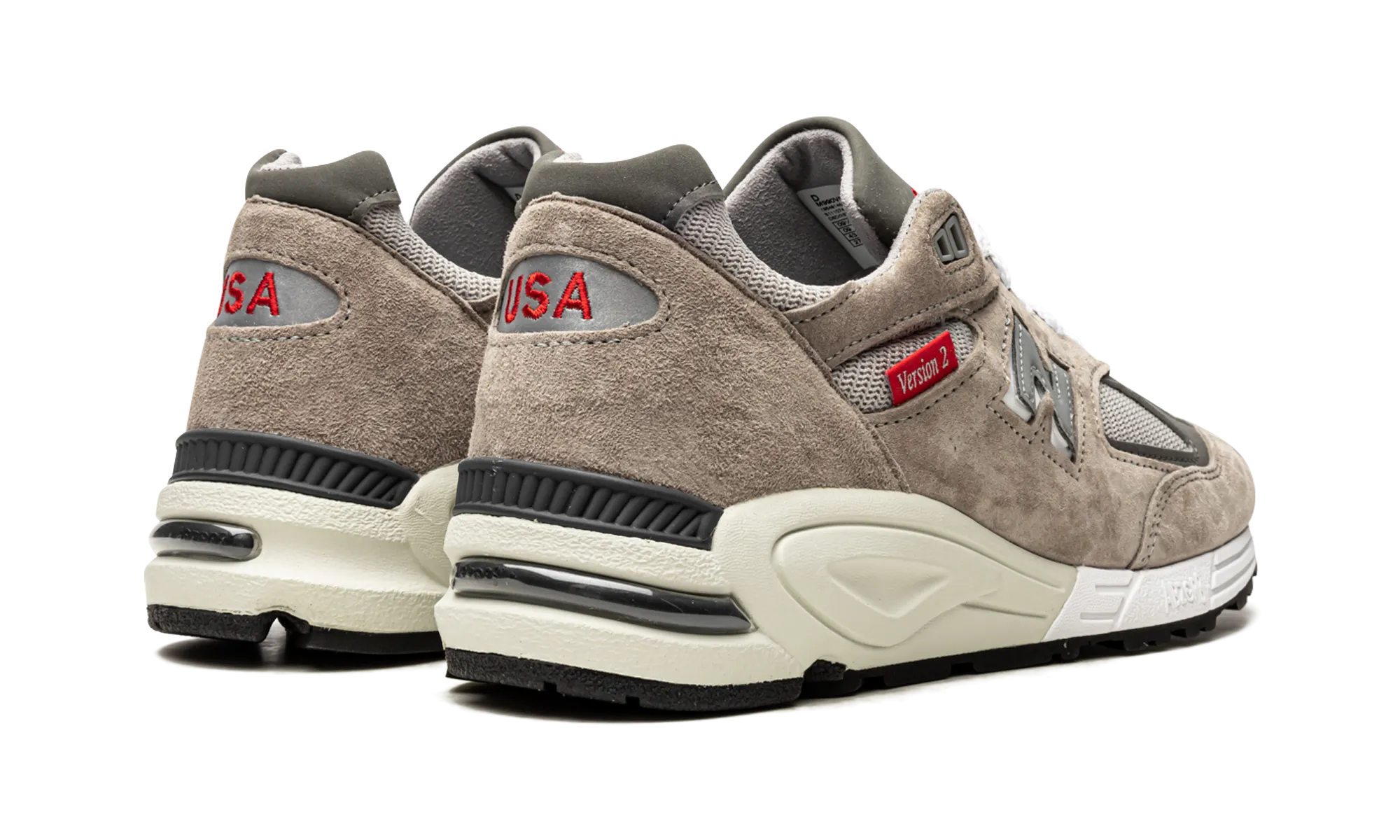 Loafer Style Made in US 990 v2 "Grey / Red"