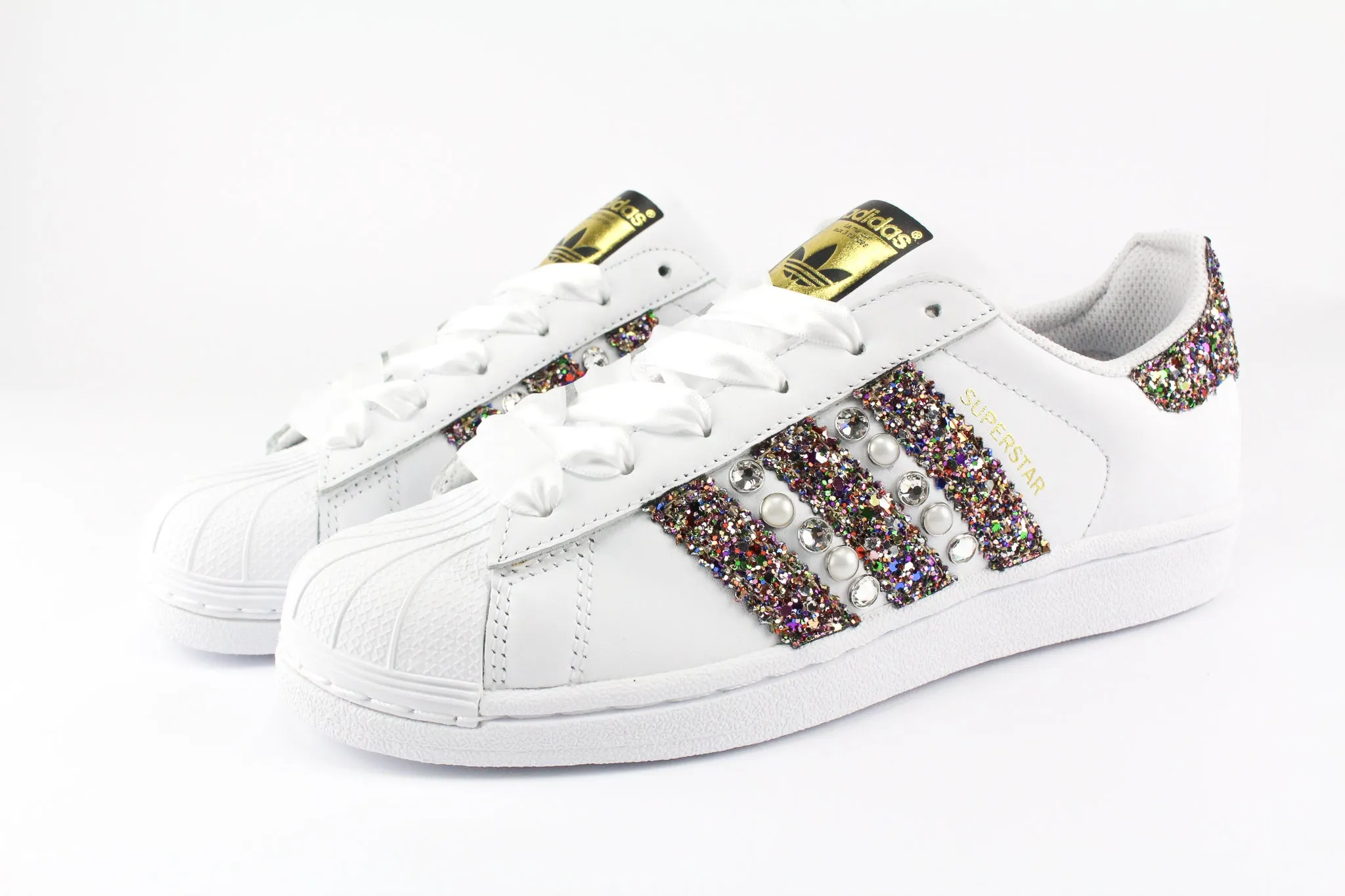 Adidas Superstar Multicolor Glitter & Strass Non-Slip Design