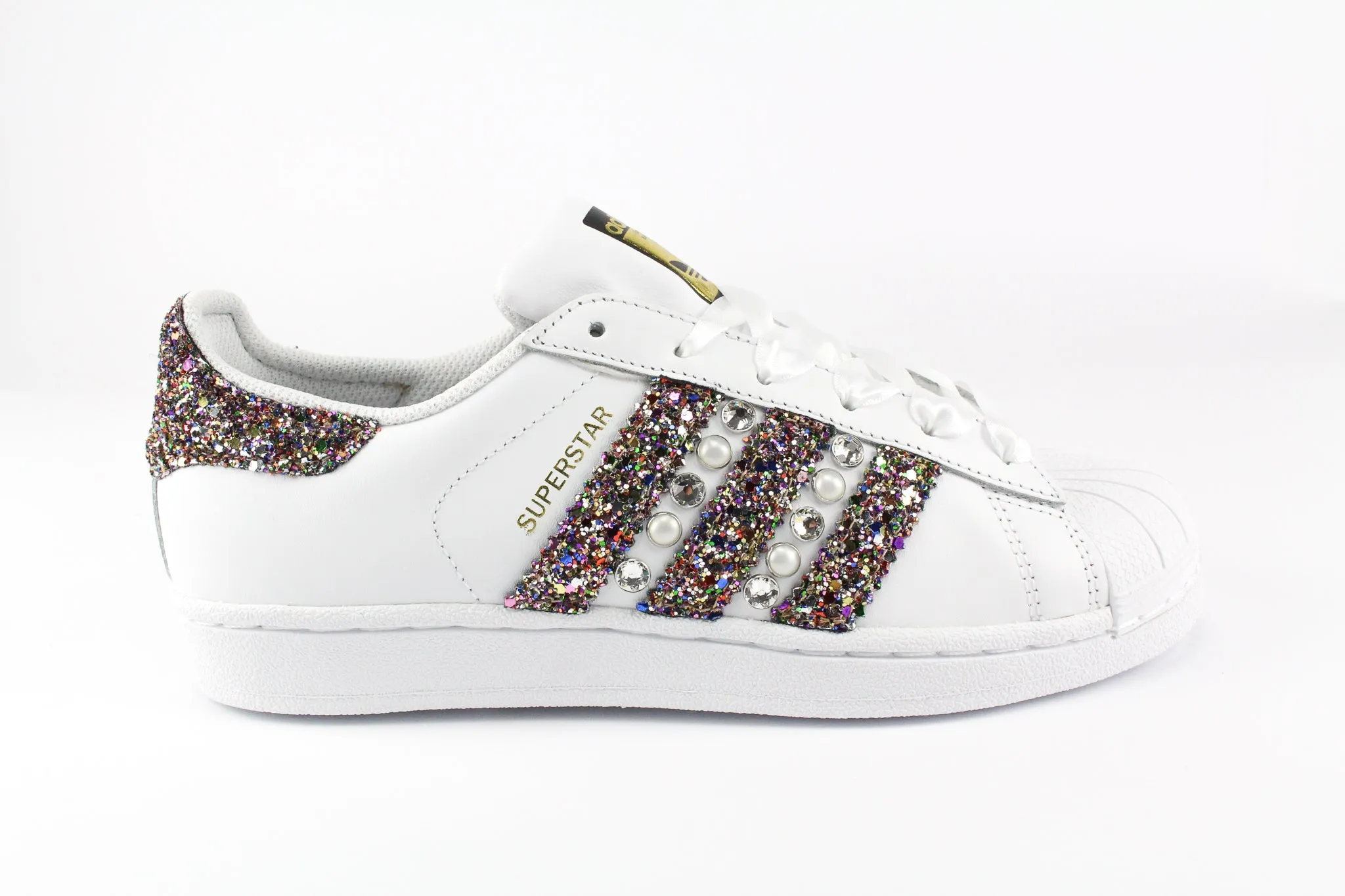 Breathable   fabric Adidas Superstar Multicolor Glitter & Strass