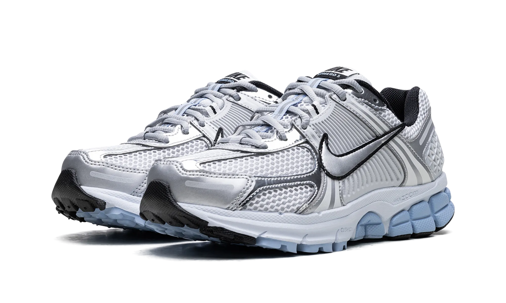 tapered - toe shoes Air Zoom Vomero 5 WMNS "'Metallic Silver Blue Tint'"