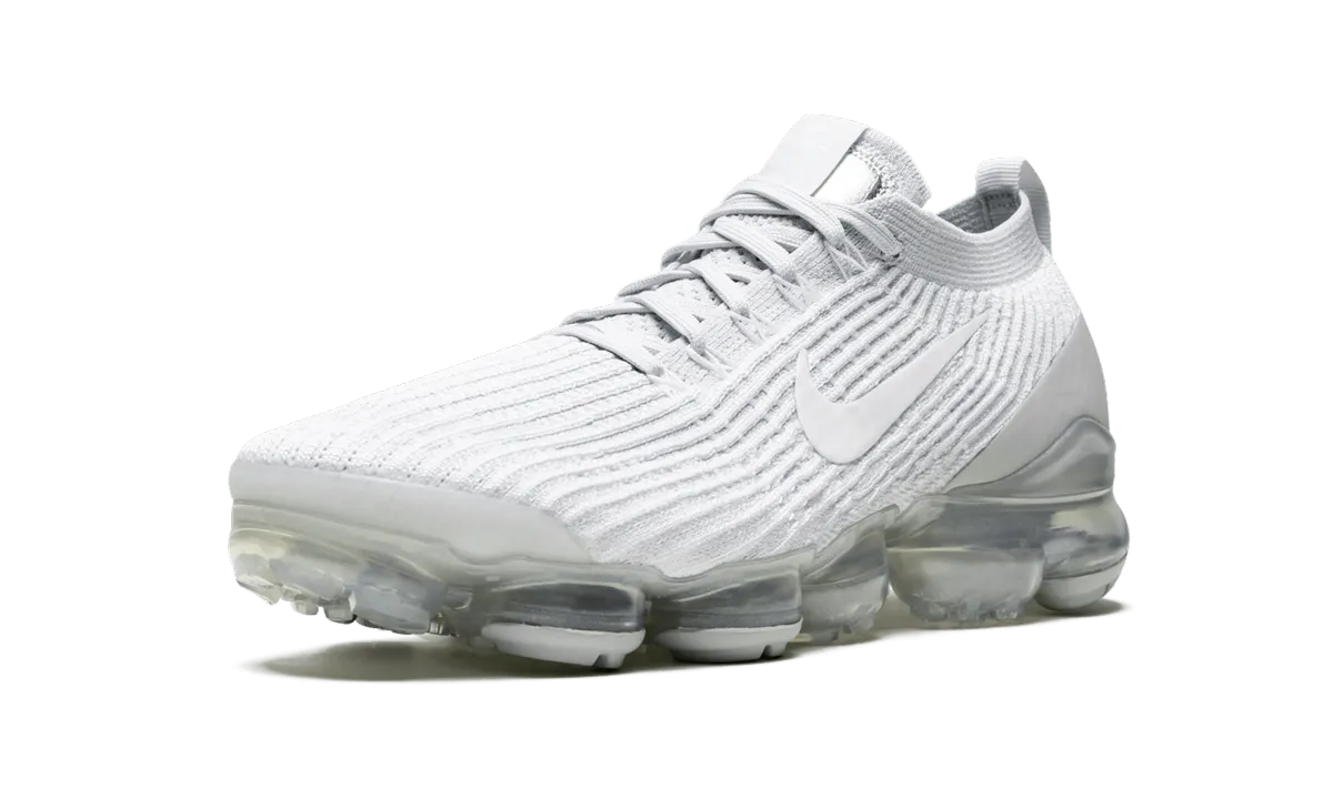 Air Vapormax Flyknit 3 "Pure Platinum" Slip - resistant pre - molded - fit shoes