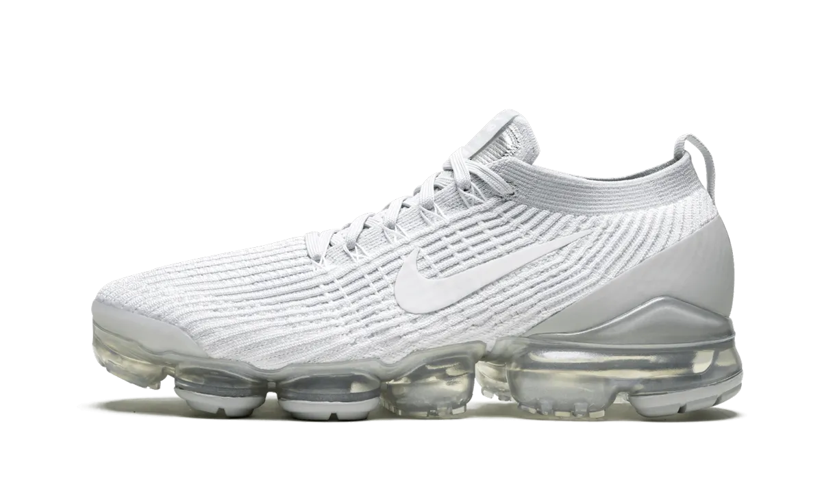 Air Vapormax Flyknit 3 "Pure Platinum" anti - fatigue sole Running Goals