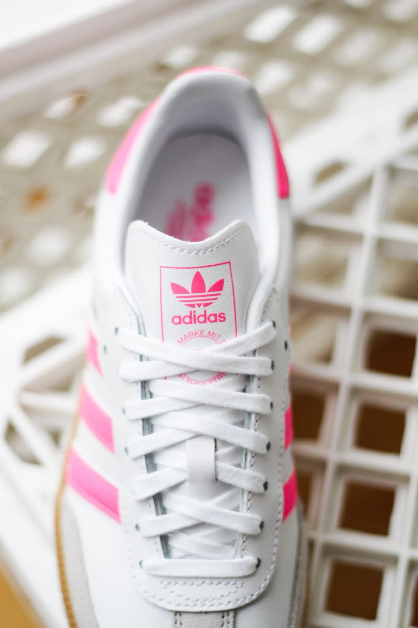 Warm-Lock ADIDAS SAMBA OG (GS) "CLOUD WHITE/LUCID PINK/GUM" Winter Base