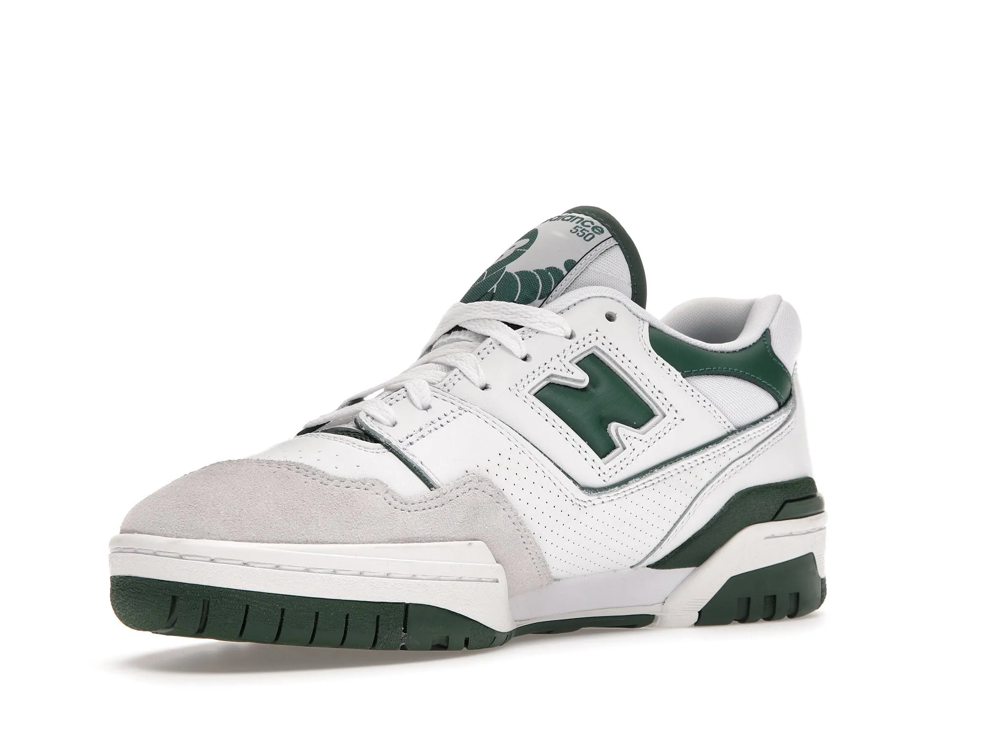 New Balance 550 White Green River Cross Ventilated Design
