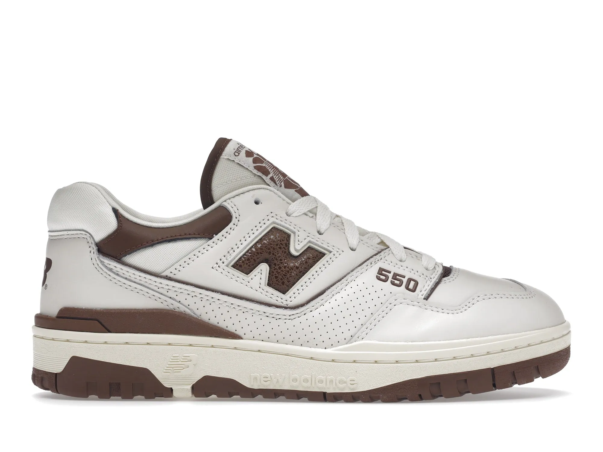 New Balance 550 Aime Leon Dore Brown Cushioned Footbed Zip Up