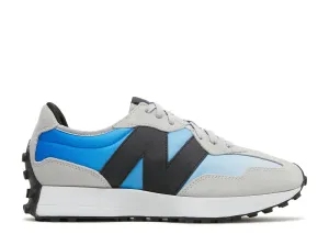 New Balance 327 Light Aluminum Cobalt Blue foam Core Padding