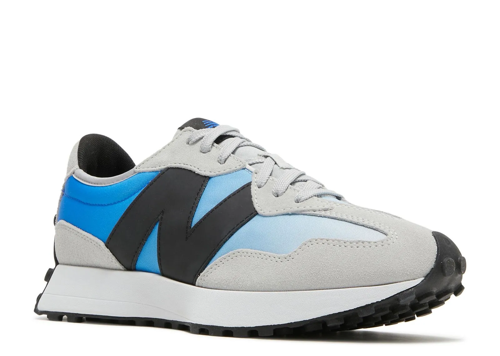 New Balance 327 Light Aluminum Cobalt Blue Fog Path Long Walk