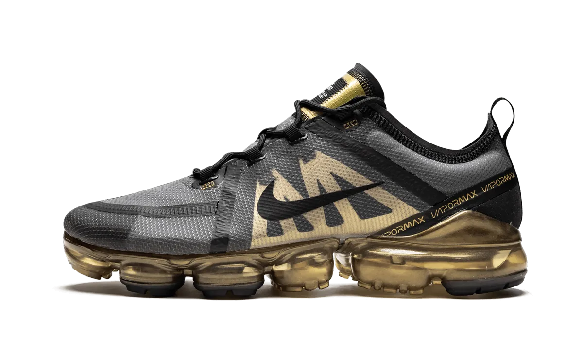 country shoes bright - colored running shoes Air Vapormax 2019 "Metallic Gold"