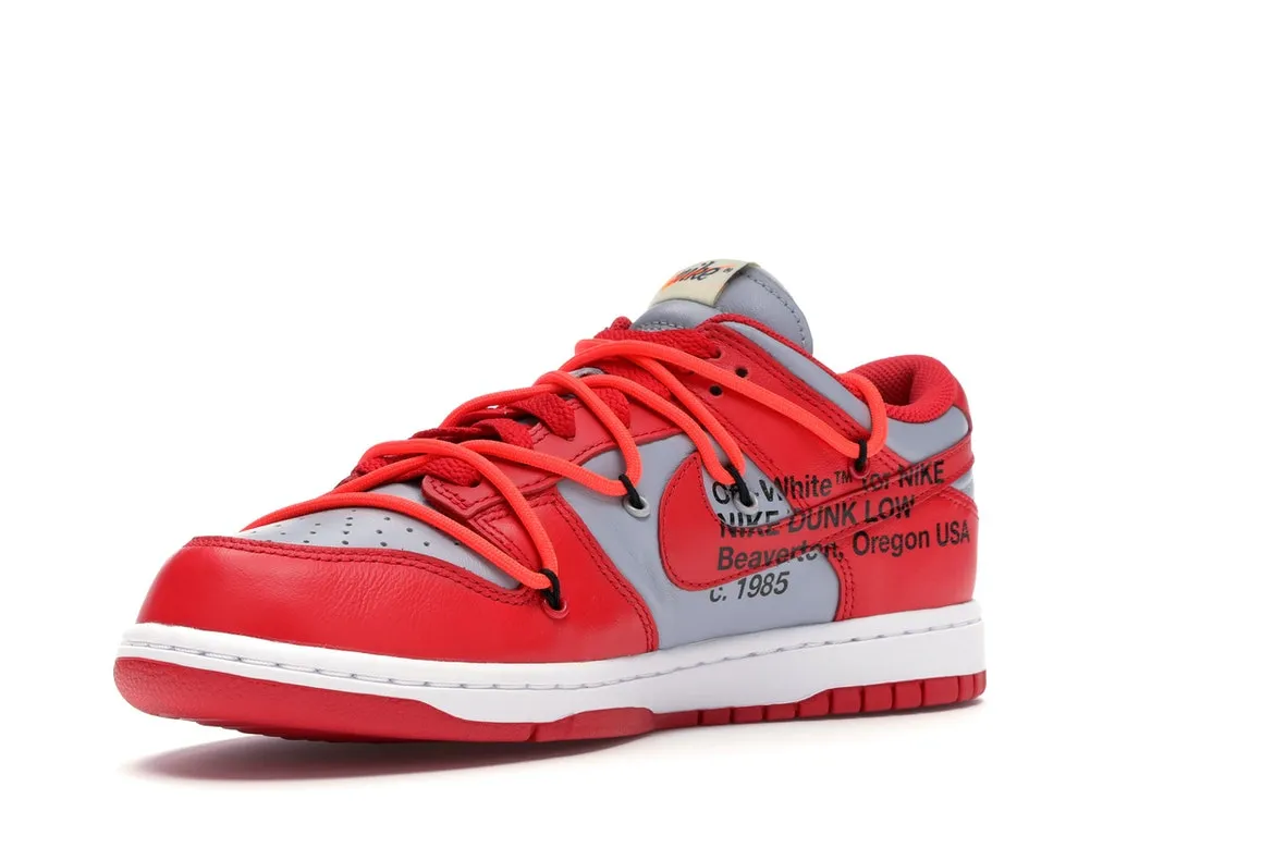 Soft Pace Nike Dunk Low Off-White University Red