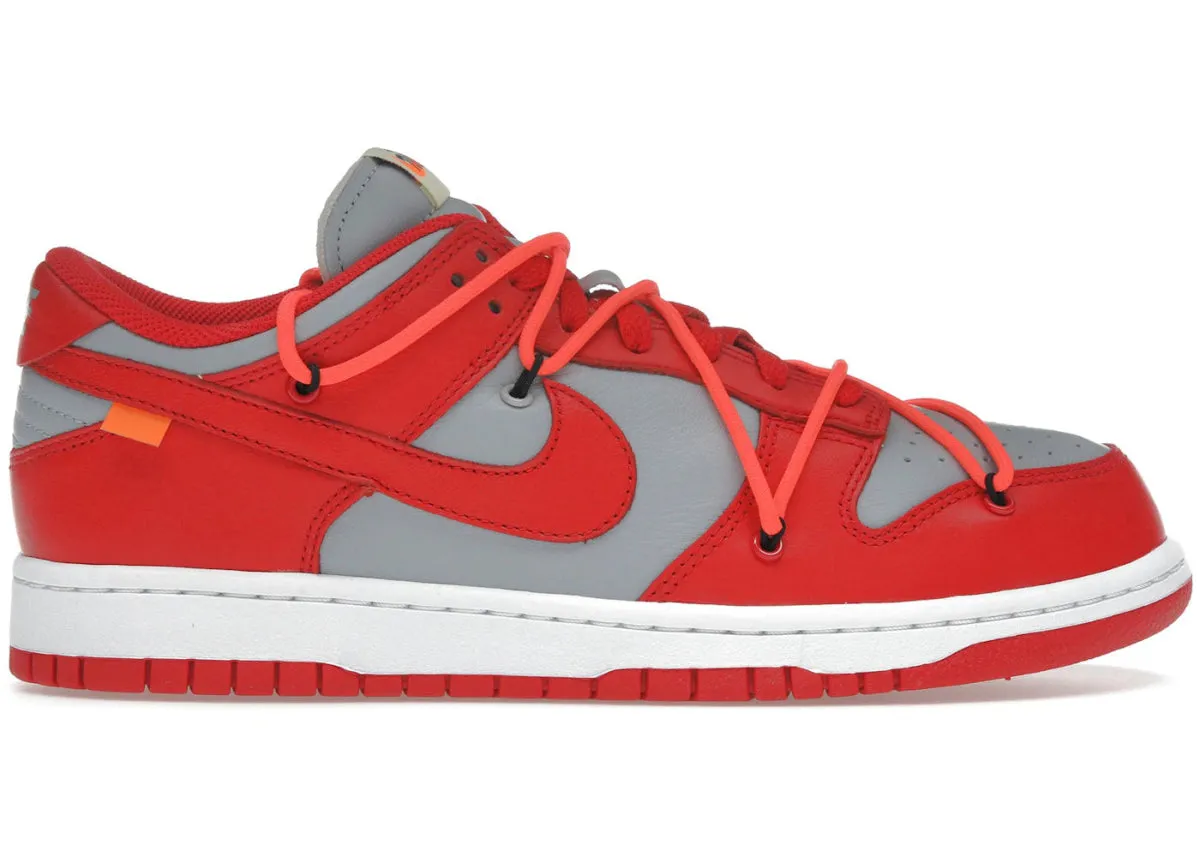 Nike Dunk Low Off-White University Red Breathable Lining All Around