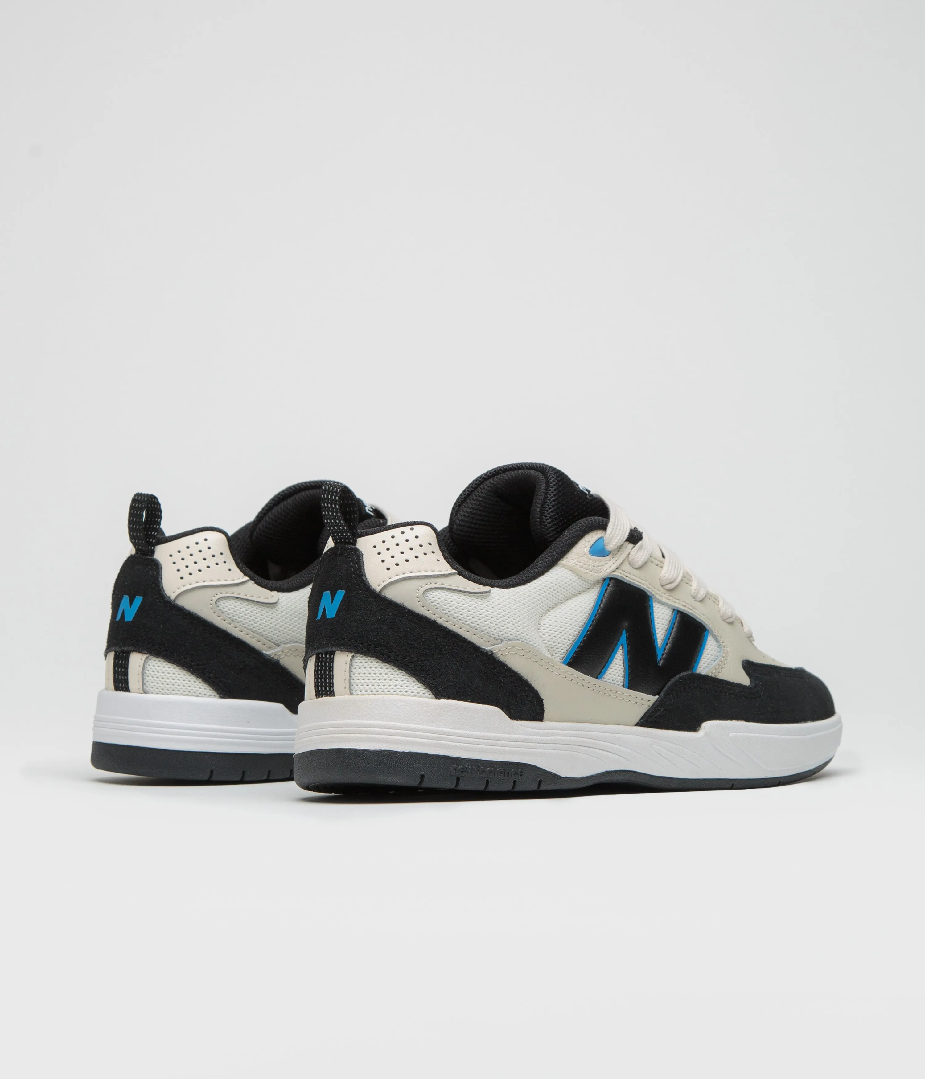 Secure-Lock New Balance Numeric 808 Lite Tiago Lemos Shoes - Sea Salt / Black Padded collar Classic Chic