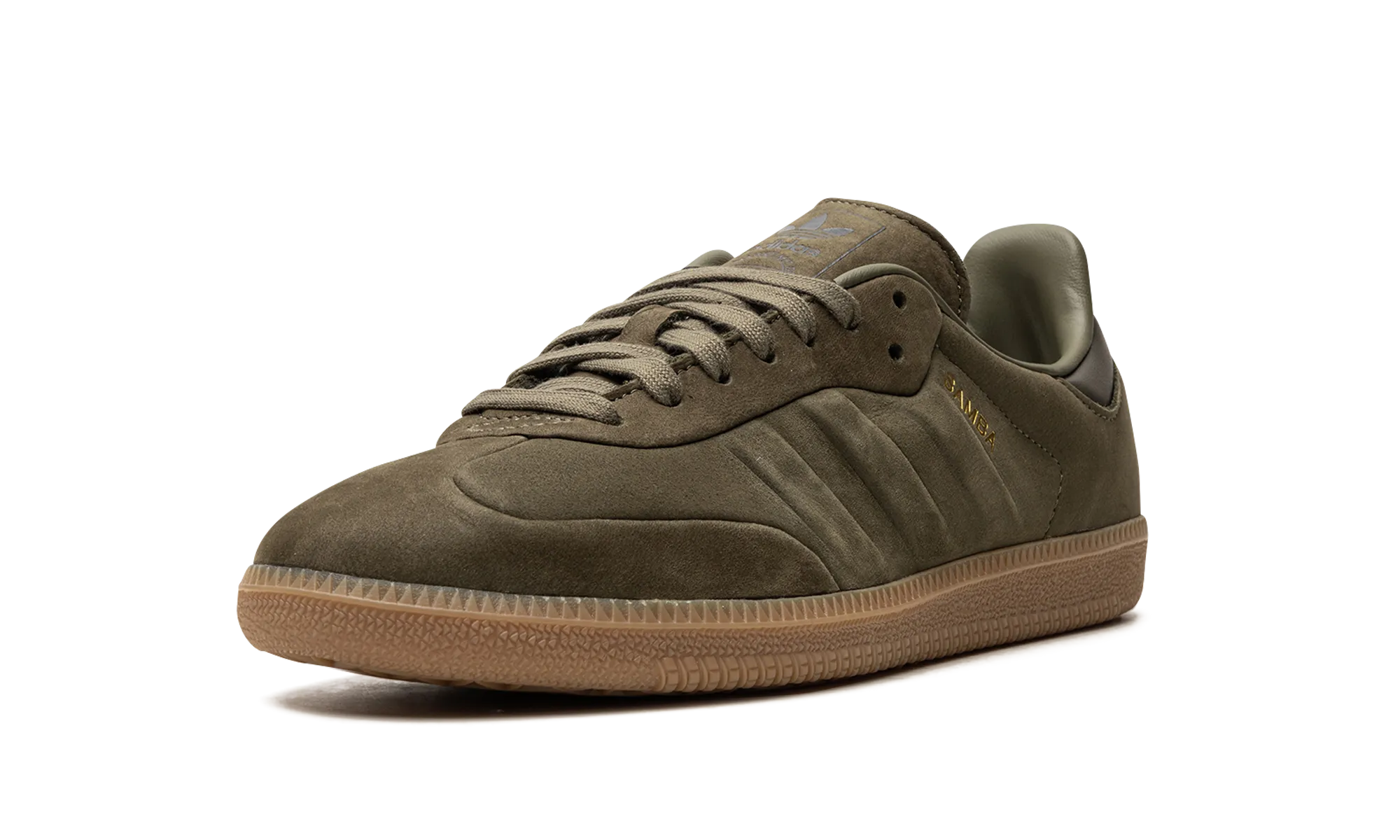 Adidas Samba "Olive Strata Gum" Simple Line Outdoor Casual