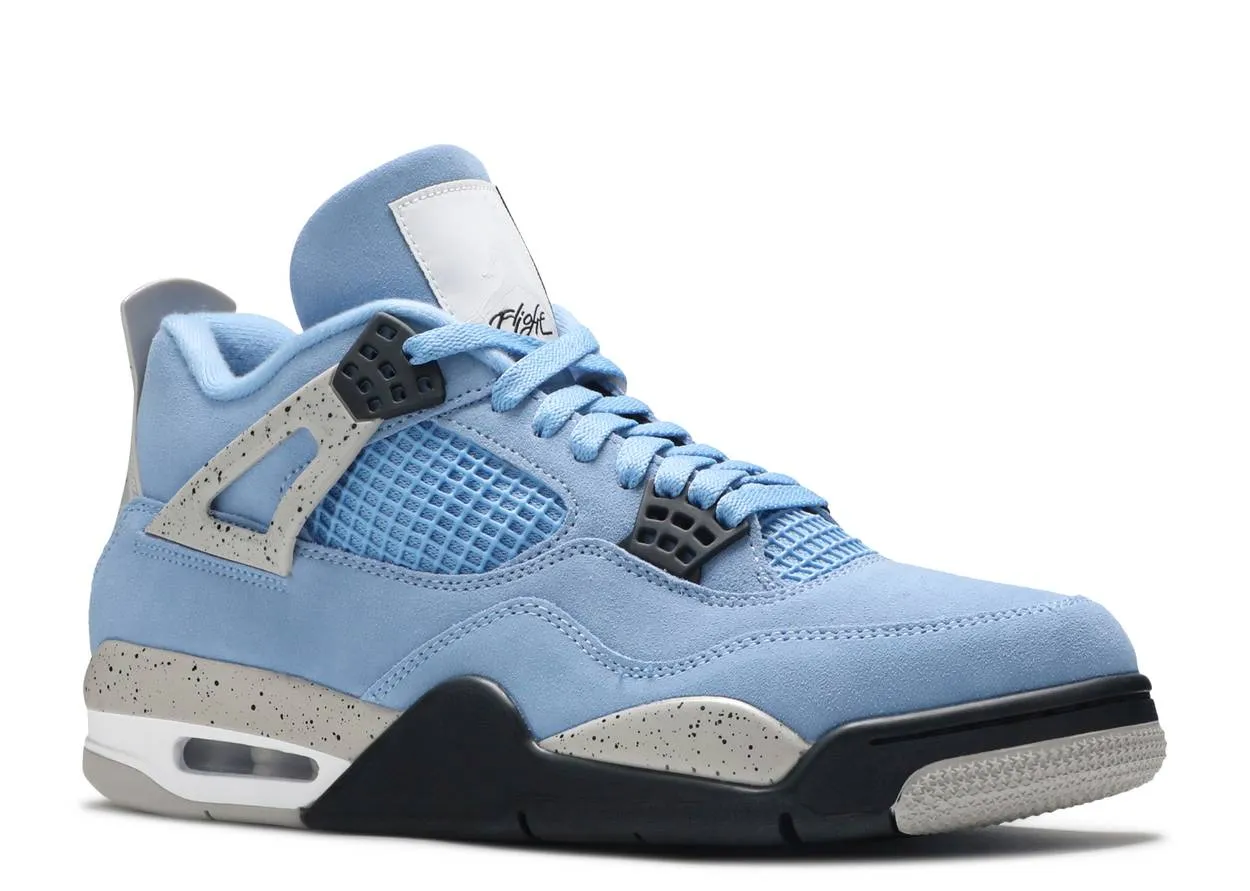 Air Jordan 4 Retro University Blue Style Comfort Fire Walk