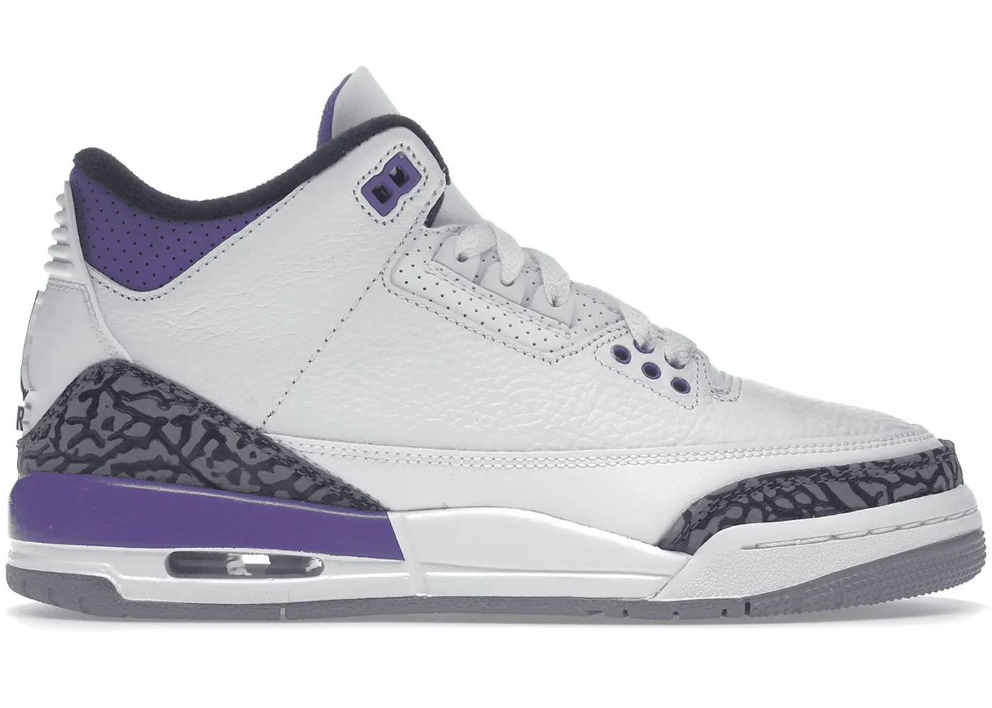Jordan 3 Retro Dark Iris (GS) Daily Fit Durable Construction