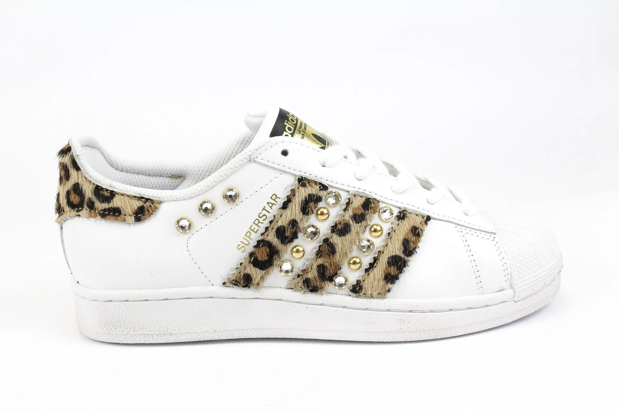 Comfort footbed Bounce Hike Adidas Superstar Maculate Borchie & Strass