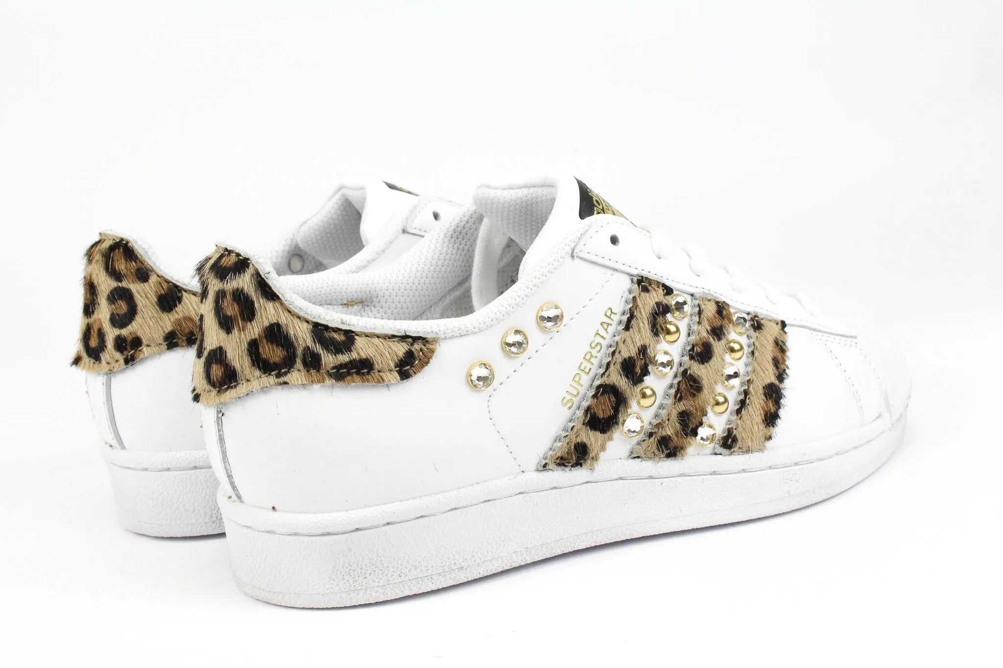 Compact Build Adidas Superstar Maculate Borchie & Strass