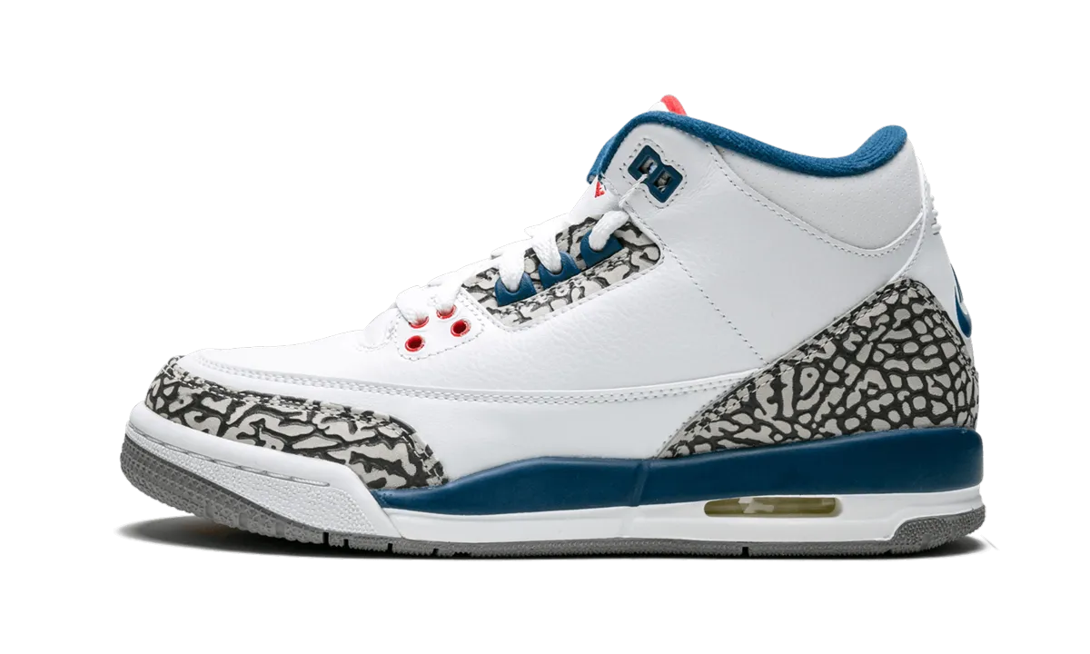hook and loop closure Air Jordan 3 Retro OG GS "True Blue"