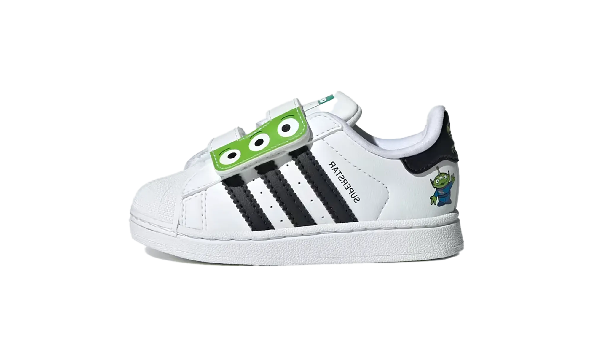 Superstar II CF I TD "Cloud White/Core Black/Semi Solar Green" Slow Walks