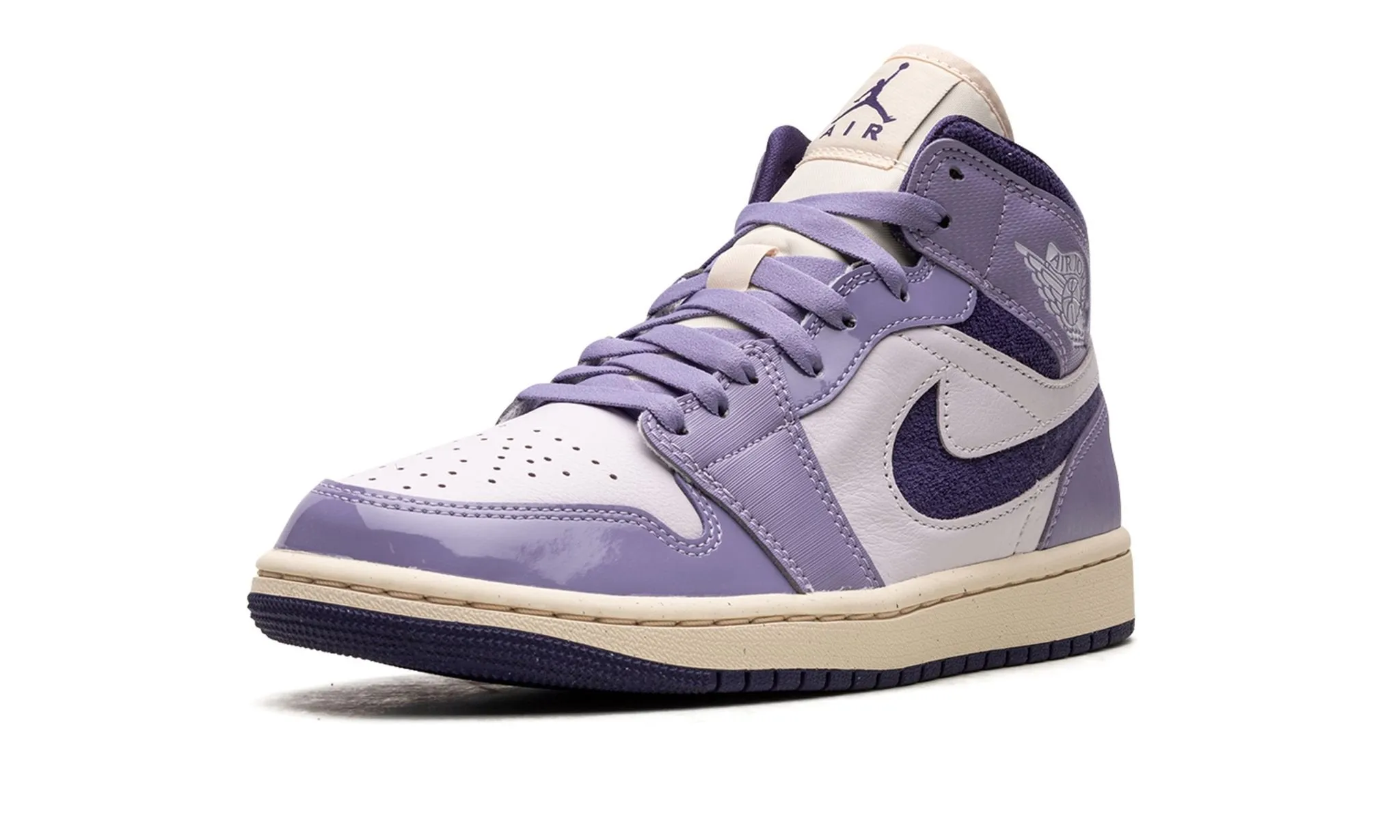 Meadow Run Leap Step Wmns Air Jordan 1 Mid - Sky J Purple/Blue Berry
