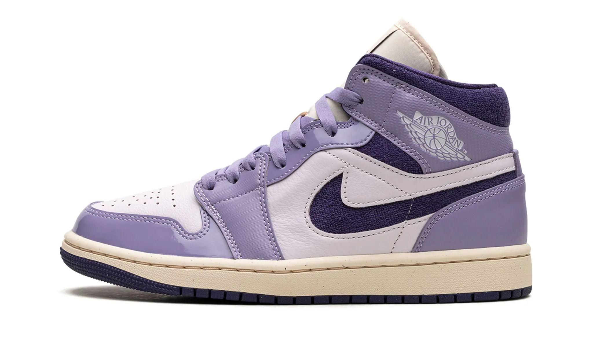 Roll Up Wmns Air Jordan 1 Mid - Sky J Purple/Blue Berry