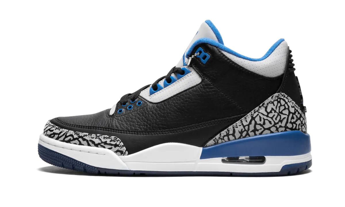 Air Jordan 3 Retro "Sport Blue" dirt path Stylish Go