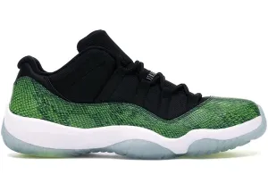 Foot Hug Jordan 11 Retro Low Green Snakeskin