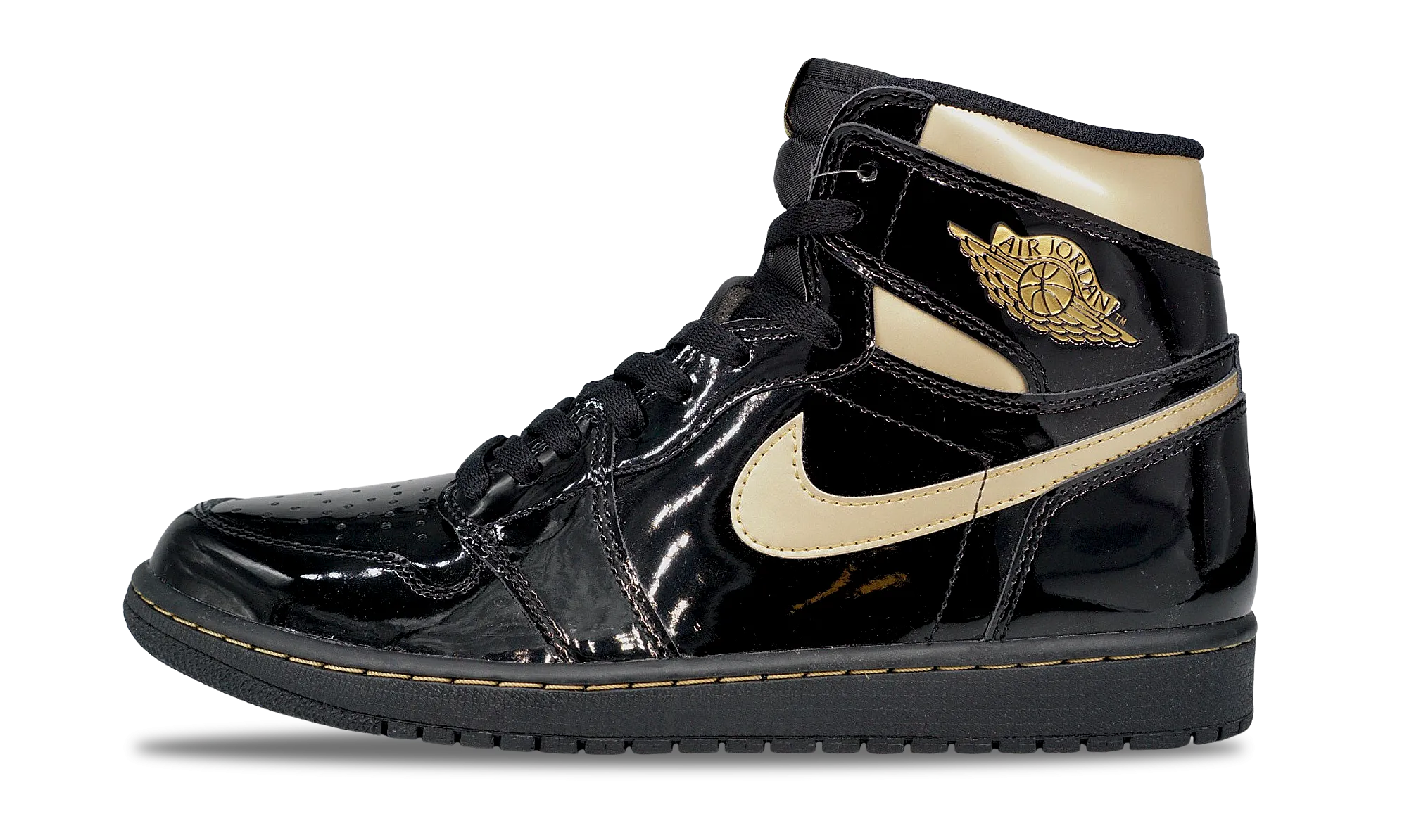 Nike Jordan 1 Retro High OG Black Metallic Gold 2020 (555088-032) Men 8-12 Superior Cushioning
