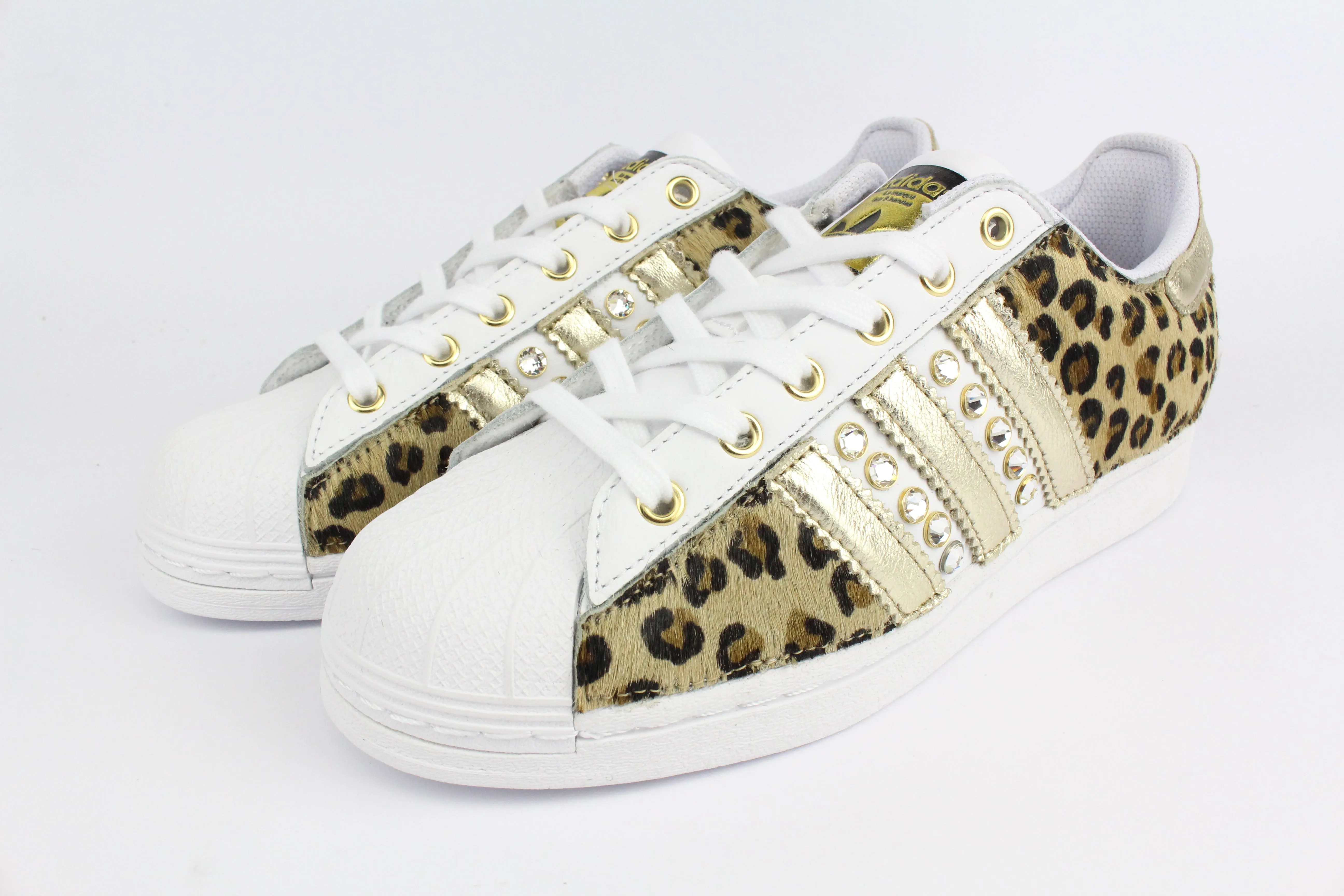 Adidas Superstar Maculate Laminato & Strass Practical Design Fit And Go