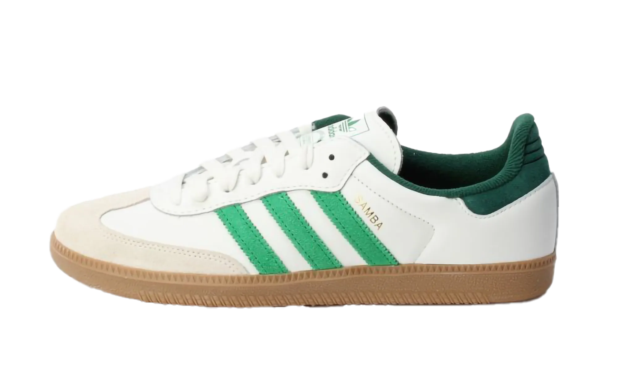 Samba OG "Core White Green" hot climate Dynamic Grip