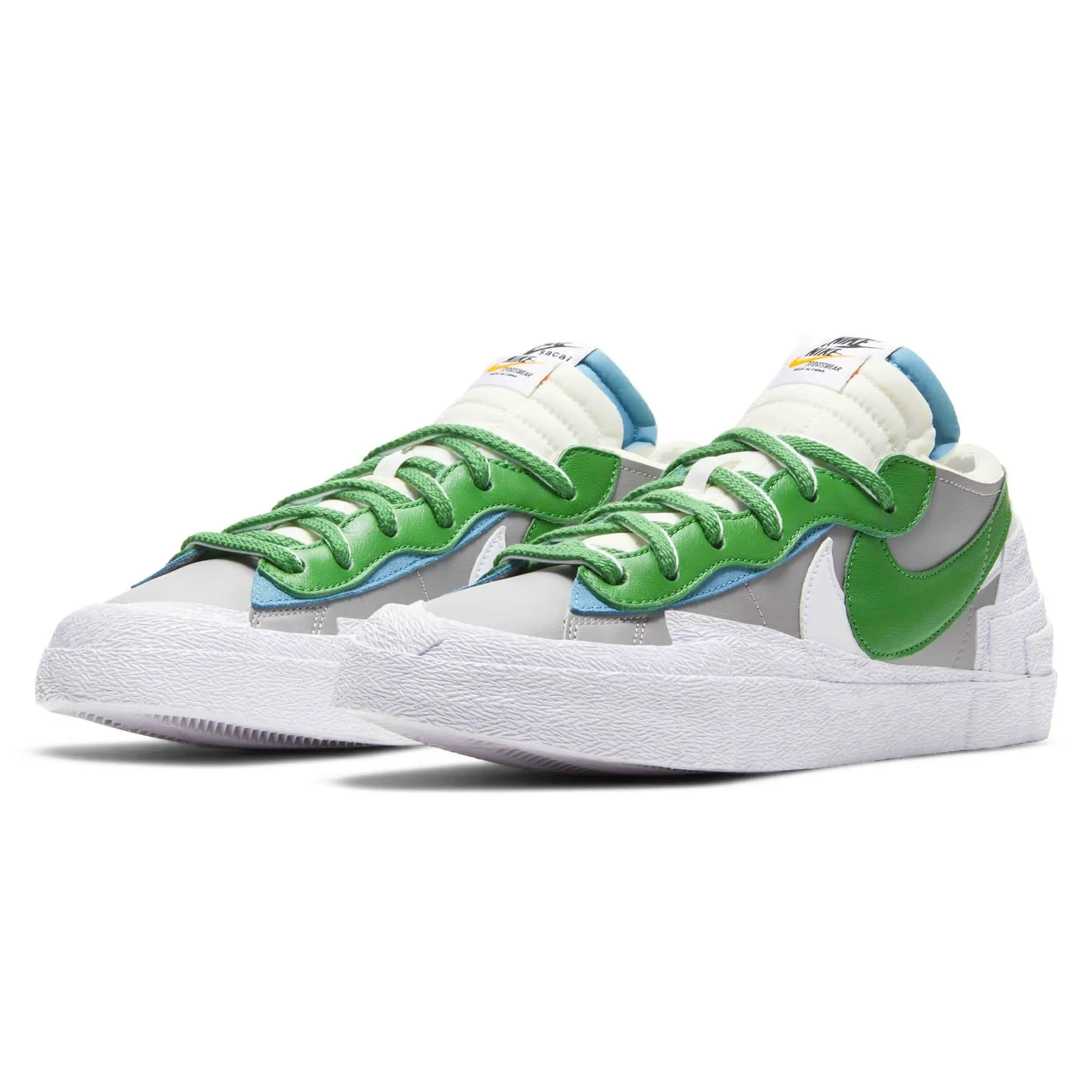 Sacai X Nike Blazer Low 'Classic Green' Streetwear Look Airy Feel