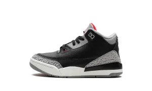 Air Jordan 3 PS "Black Cement" Breathable Design