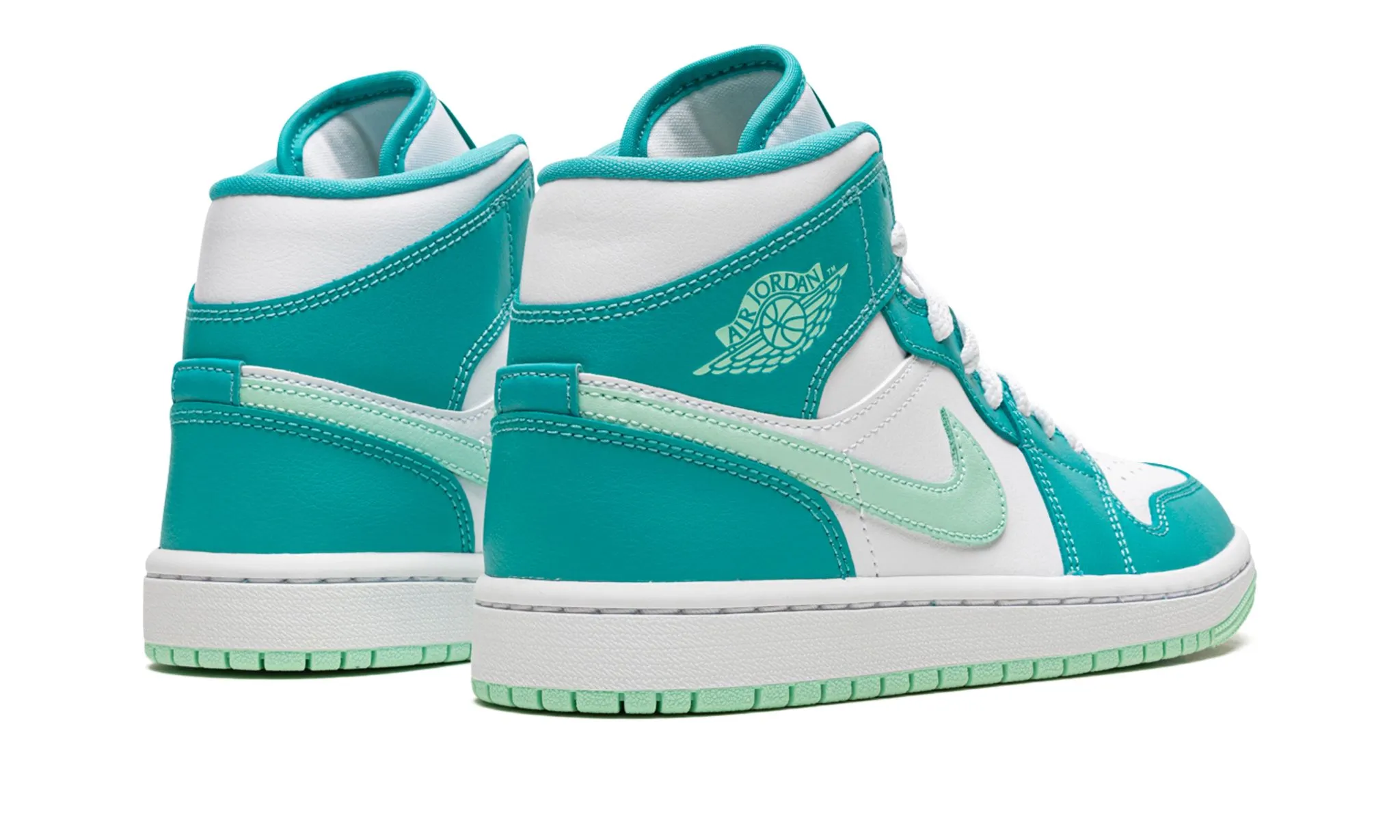 Comfortable Step Shoes Air Jordan 1 Mid Washed Teal W