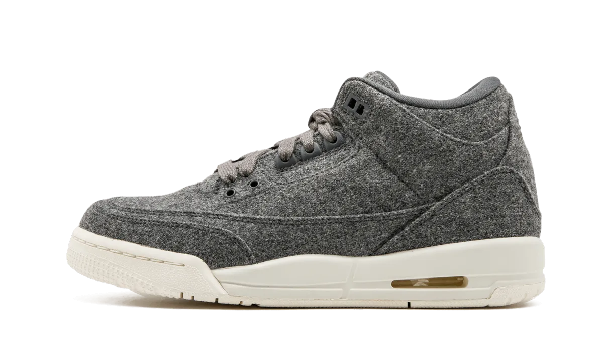 No Stitch Air Jordan 3 Retro Wool GS "Wool"
