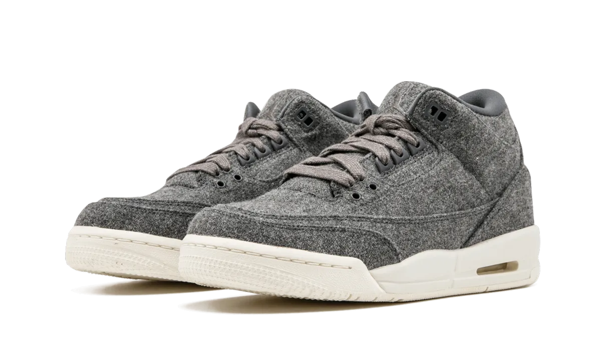 Air Jordan 3 Retro Wool GS "Wool" Solid design
