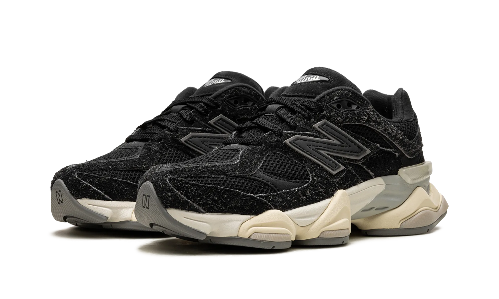Comfy Base Flexible   outsole 9060 "Black Suede"